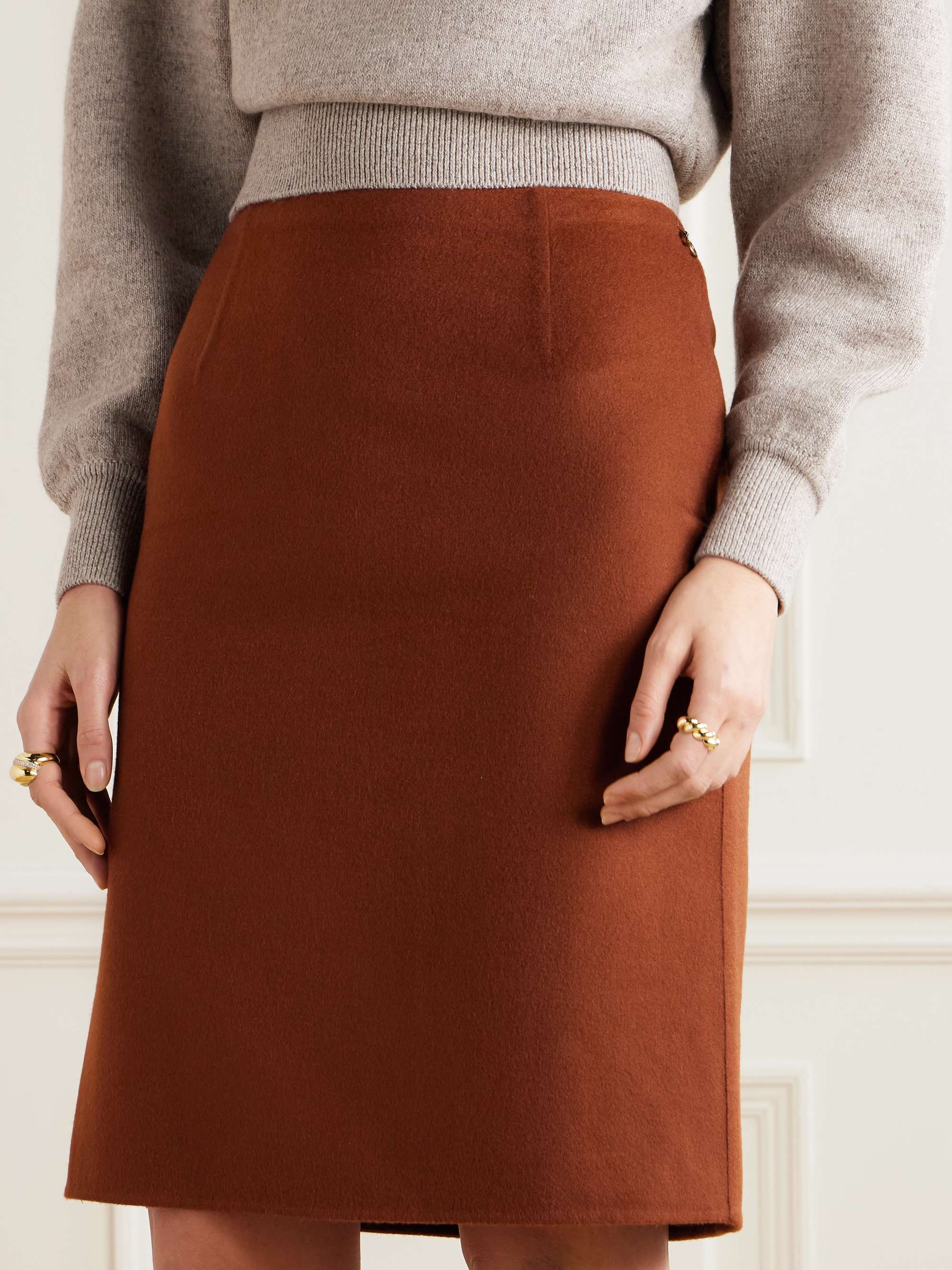 Vivian cashmere-blend mini skirt view