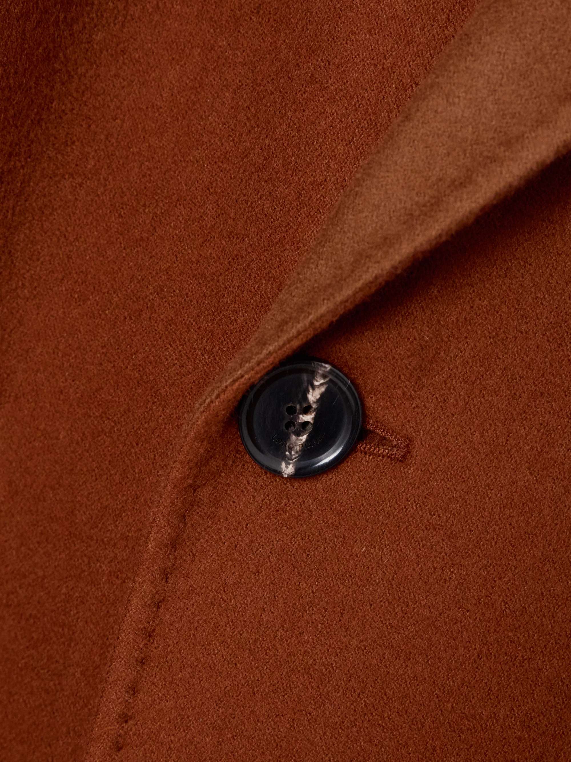Foster double-breasted belted cashmere-blend felt coat view