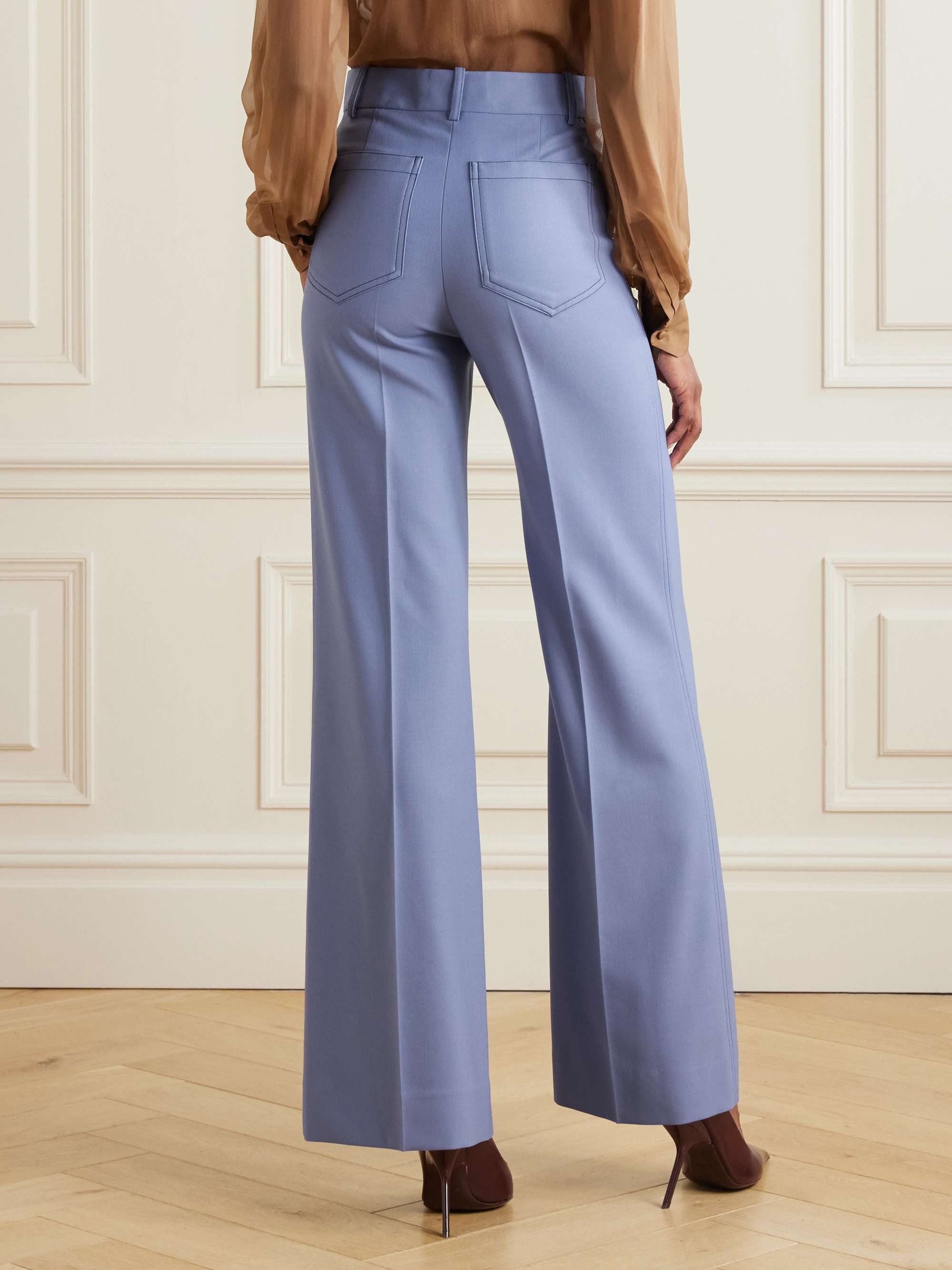Alina twill wide-leg pants view