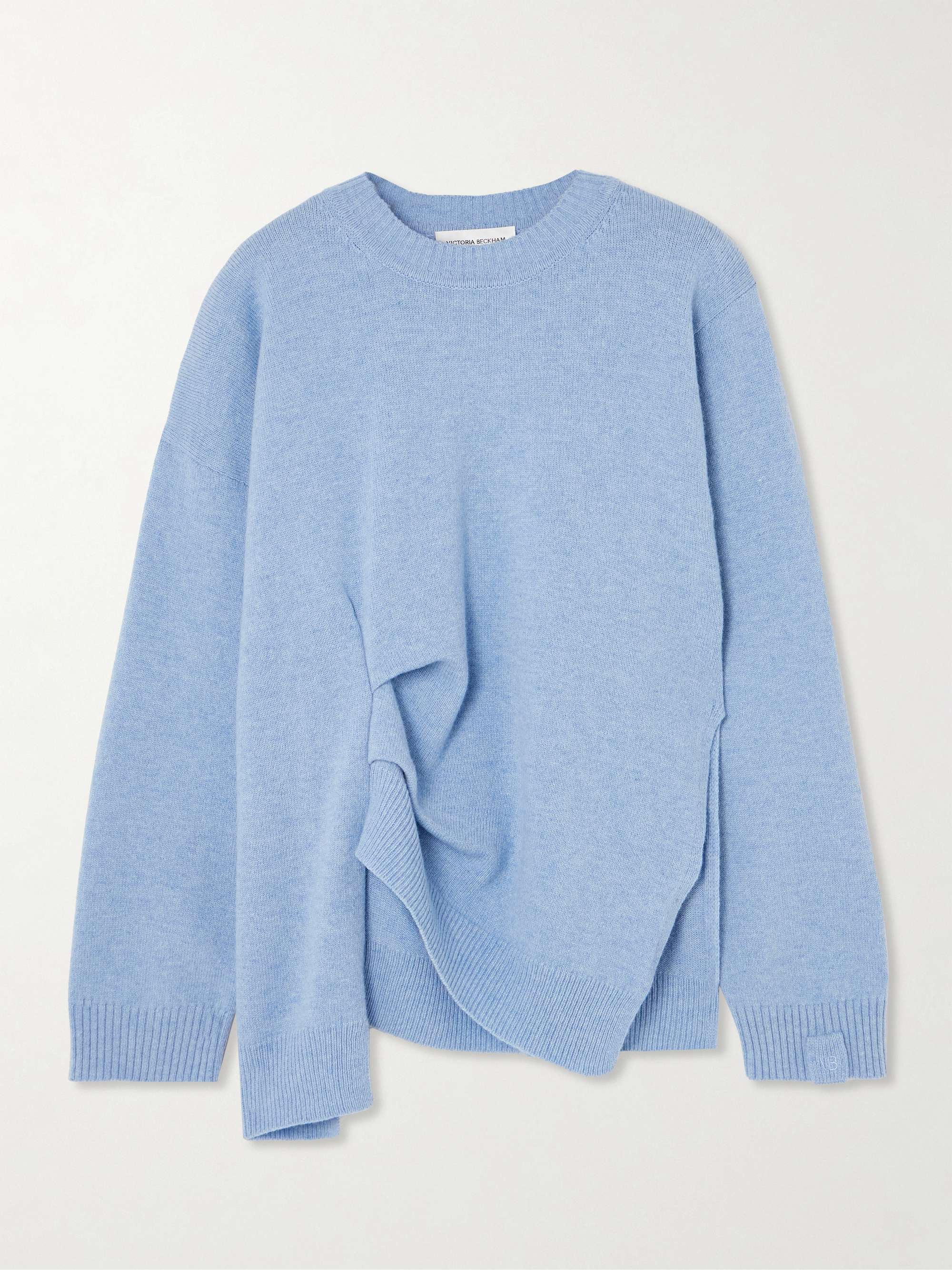 Gathered wool sweater view