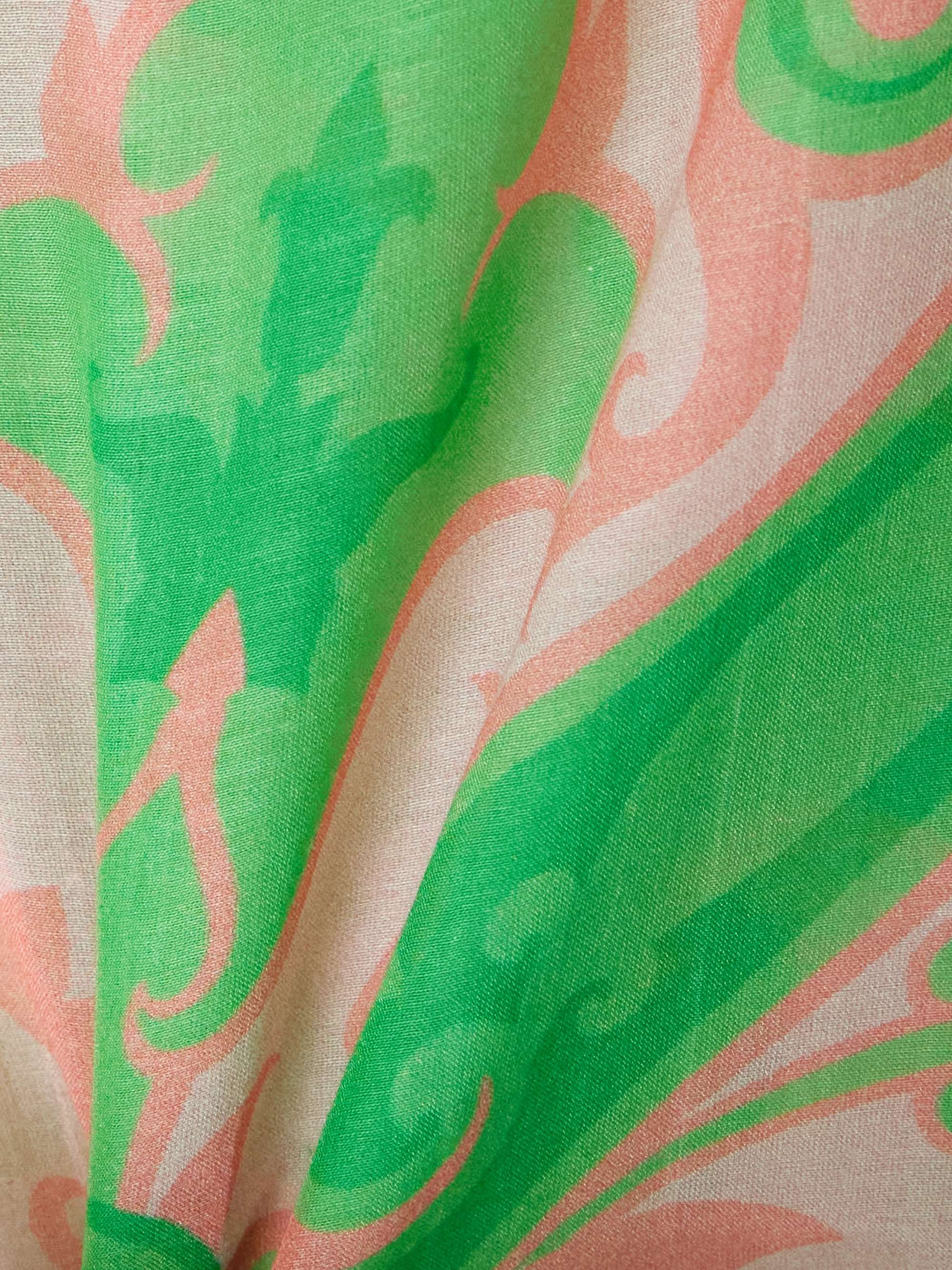 Printed cotton and silk-blend mini shirt dress view