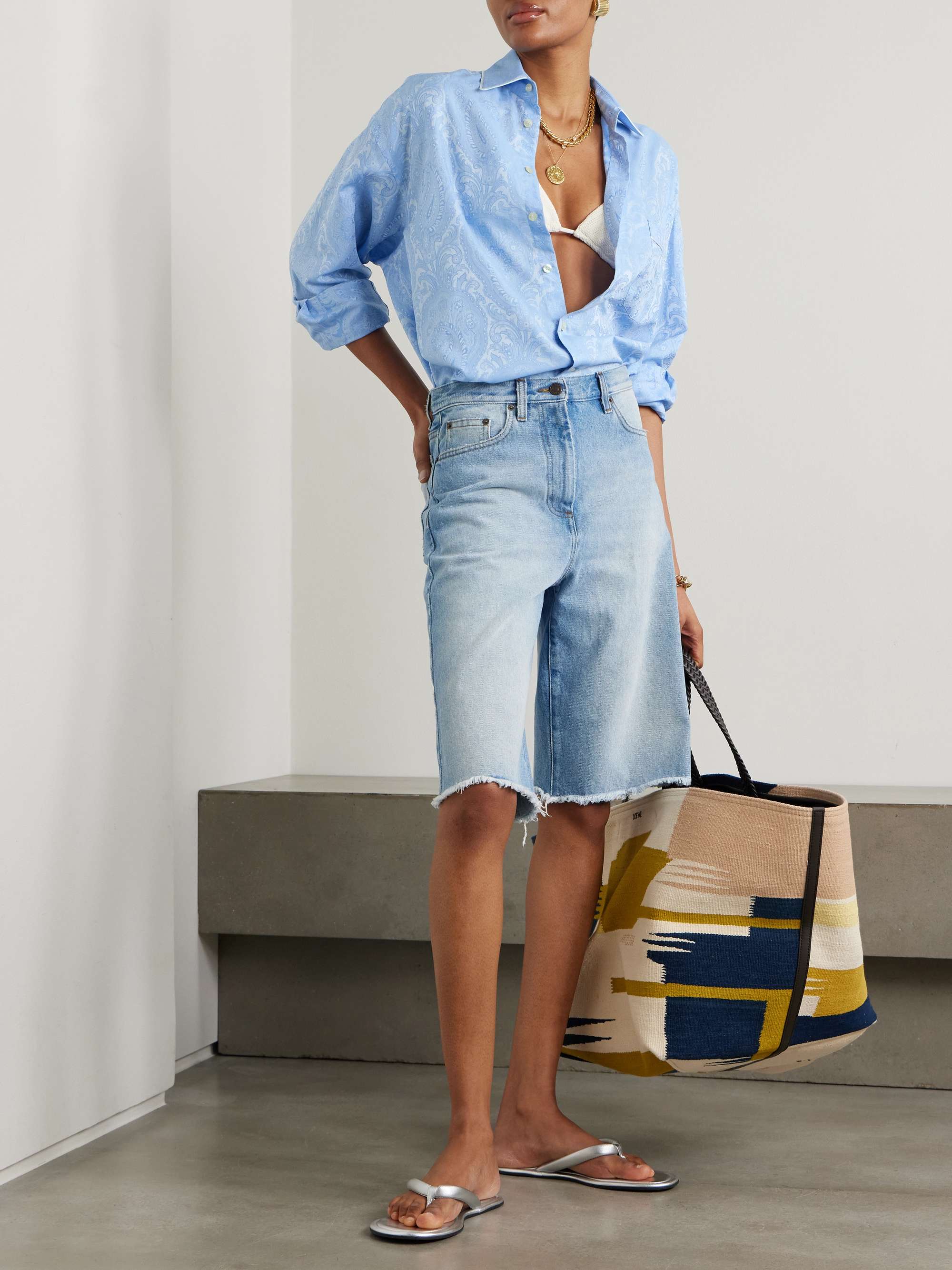 Cotton-jacquard shirt view