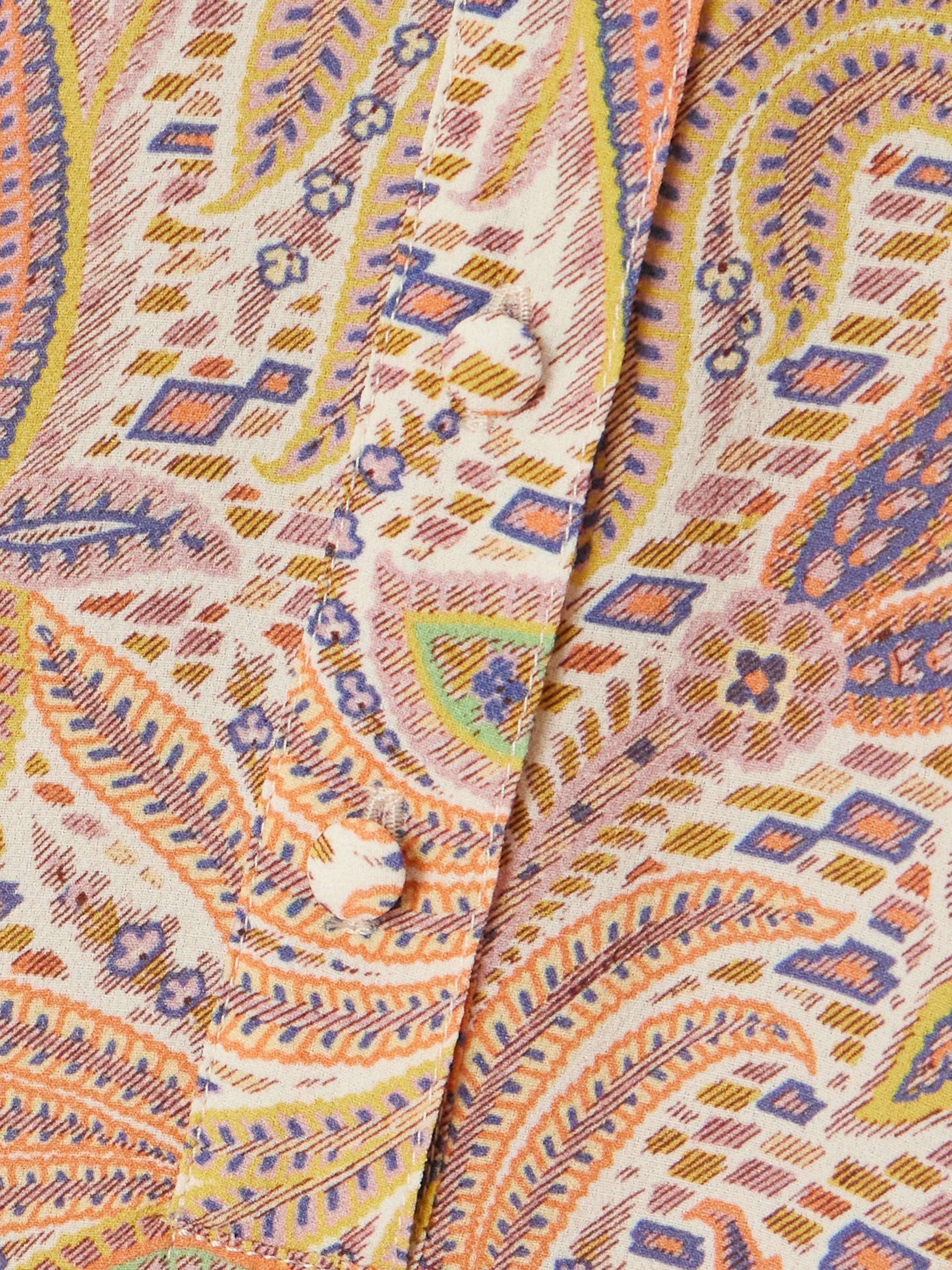 Printed stretch-crepe midi dress view