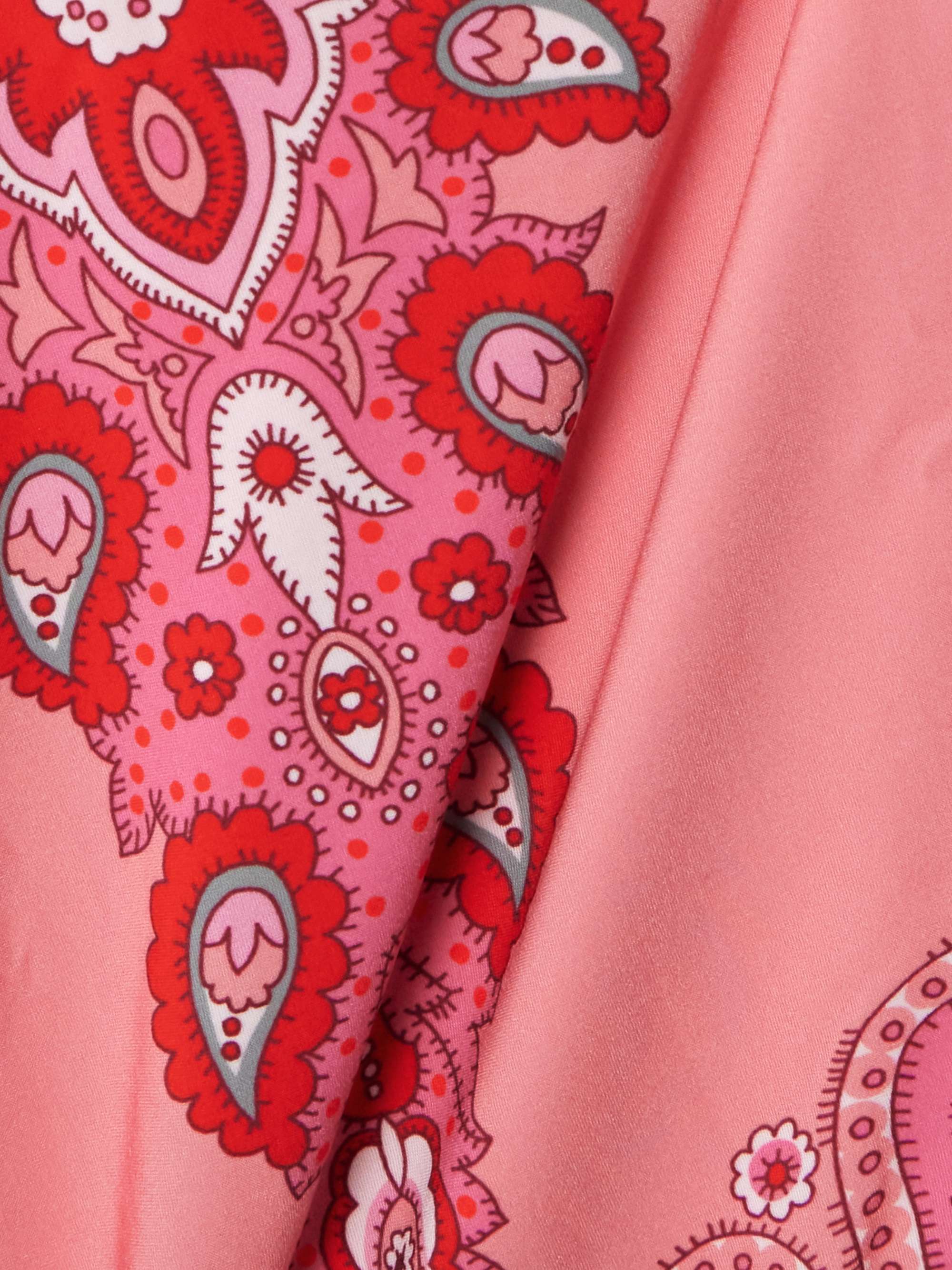 Tie-detailed paisley-print swimsuit view