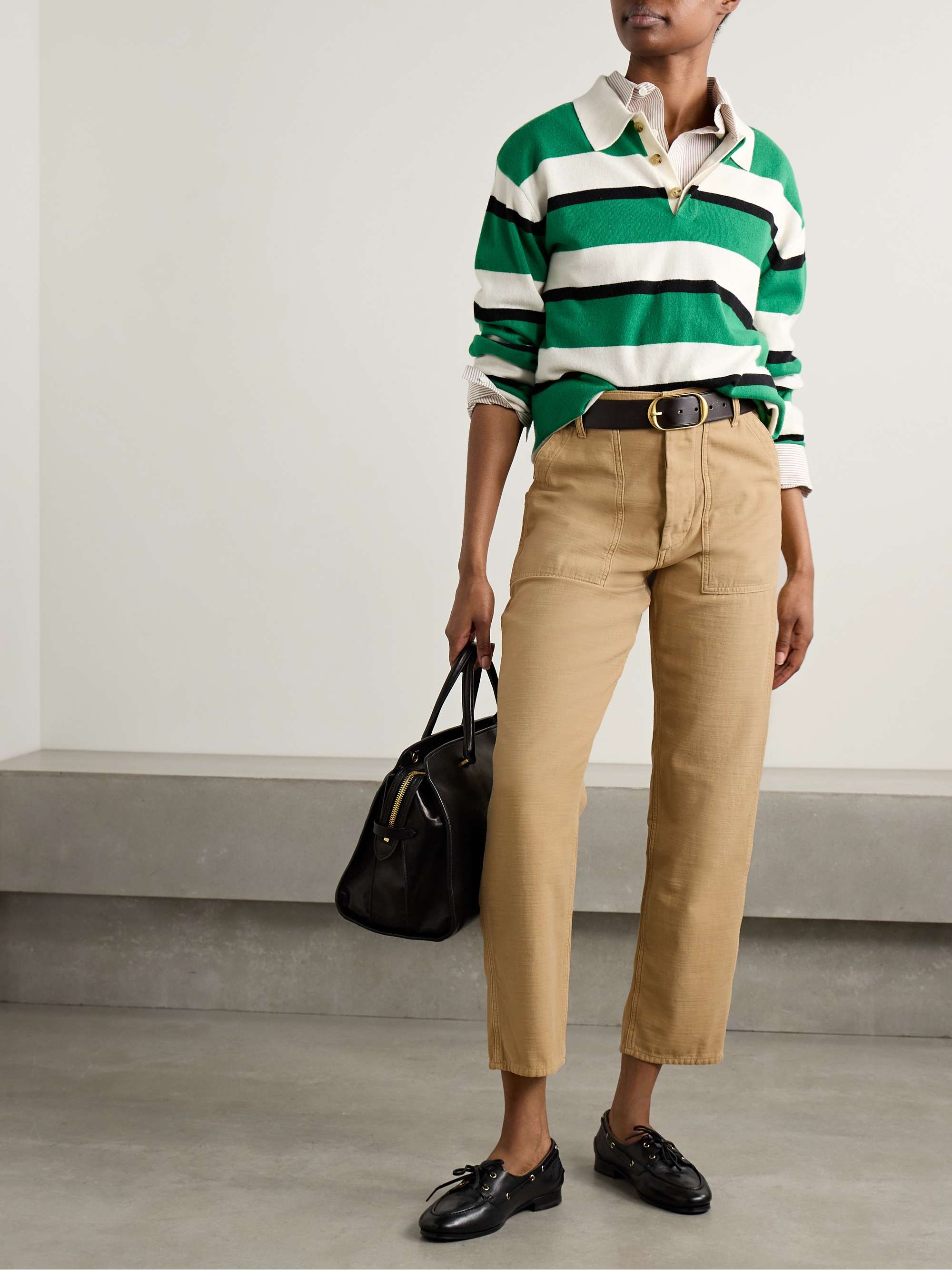 The Ricky cropped cotton straight-leg pants view