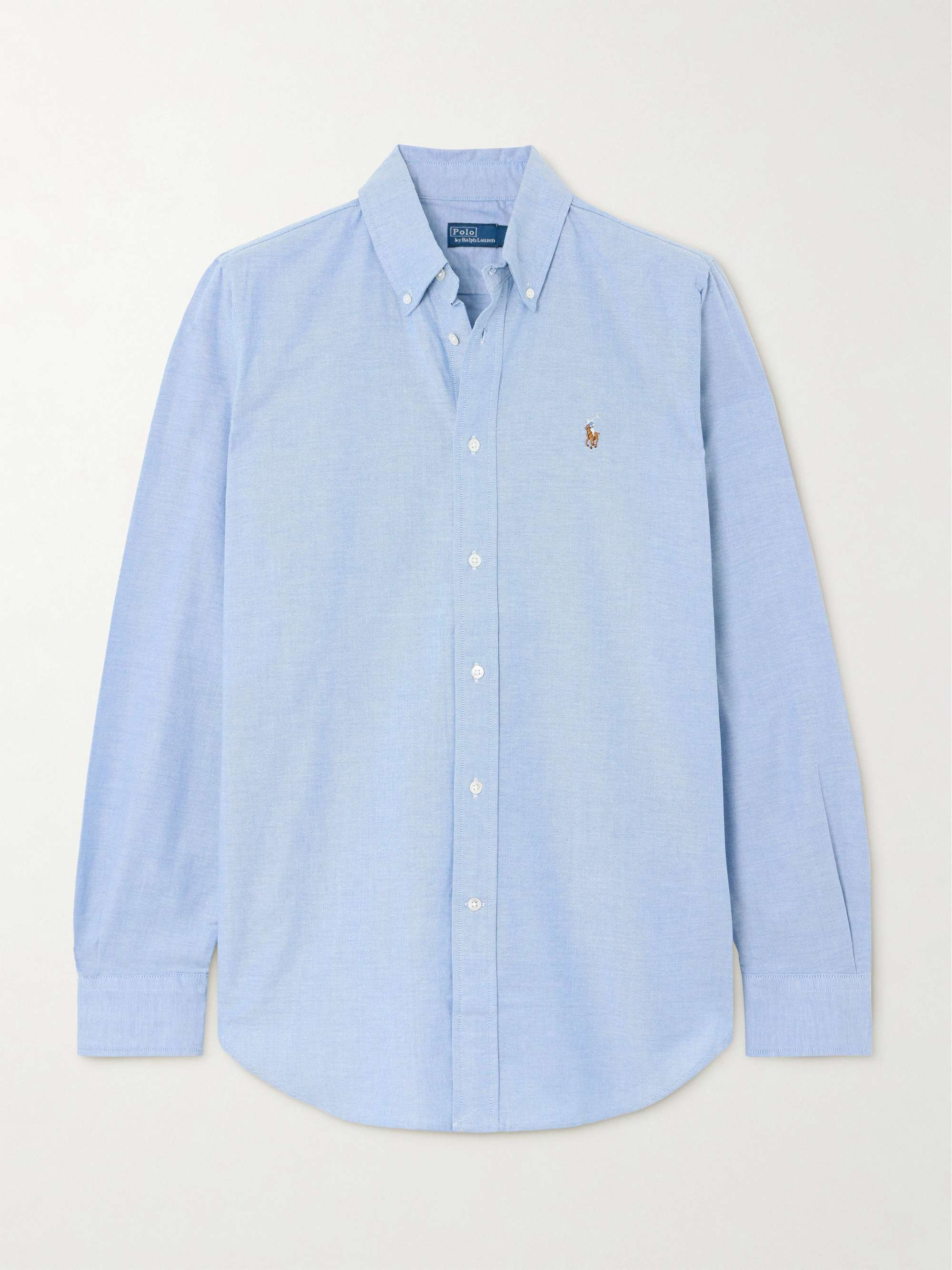 Embroidered cotton-blend Oxford shirt view