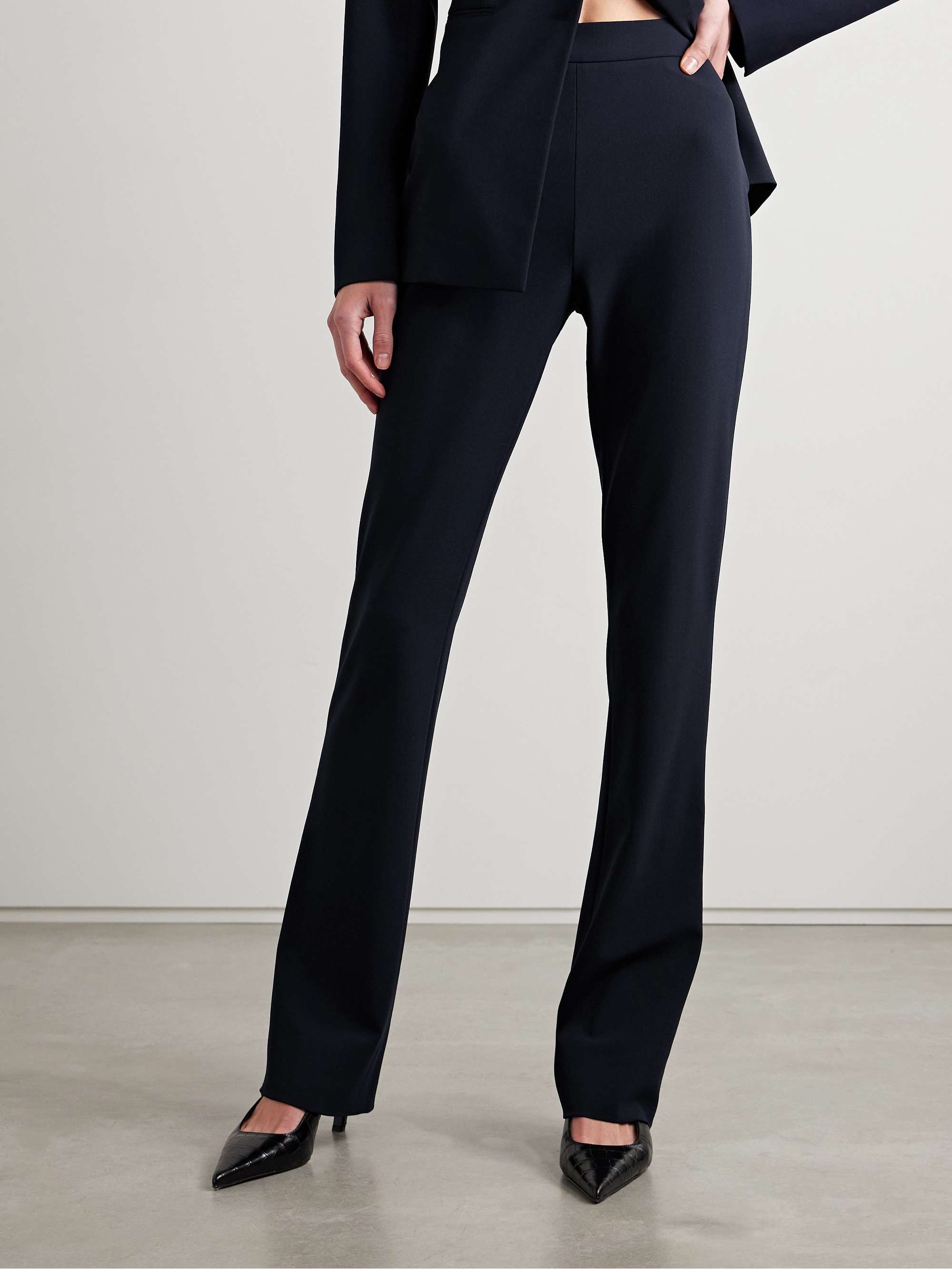 Jem wool-blend crepe flared pants view