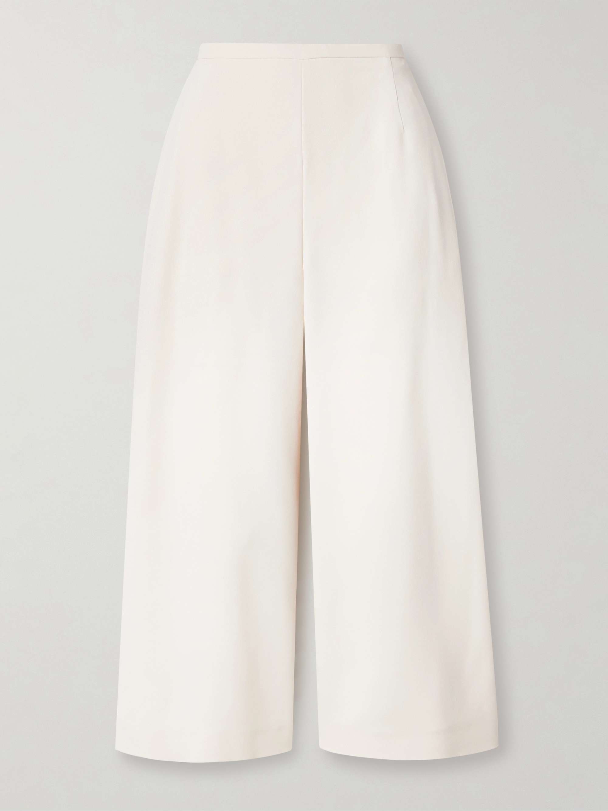 Pat cropped crepe wide-leg pants view