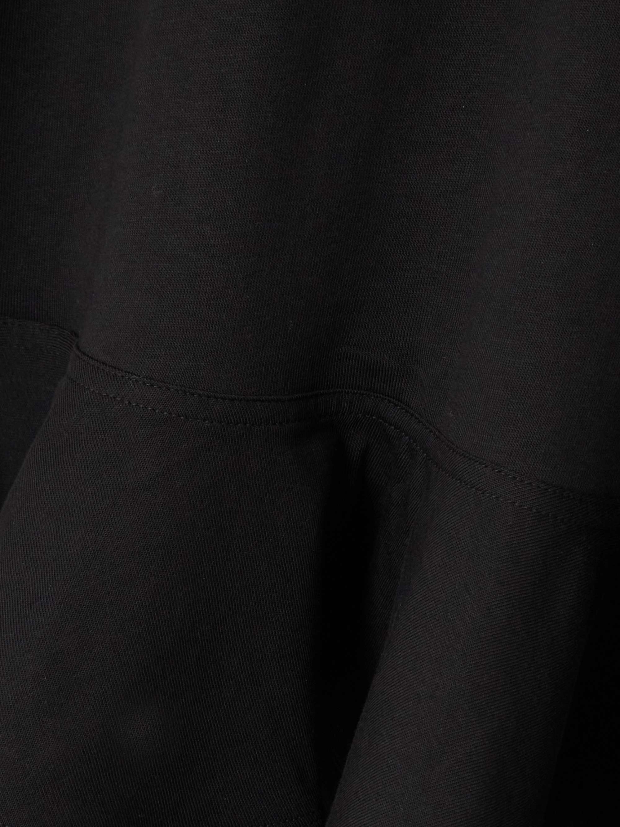 Oversized poplin-trimmed cotton-jersey peplum T-shirt view