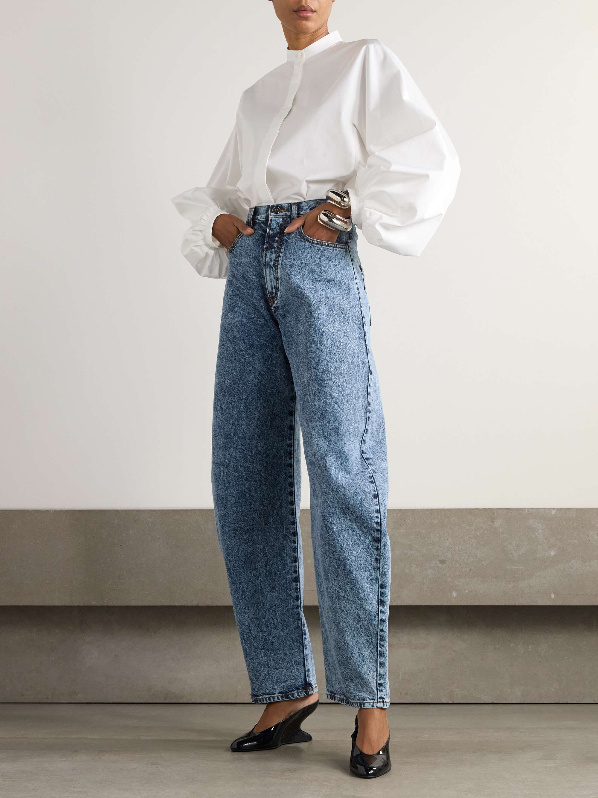 Cotton-poplin blouse view