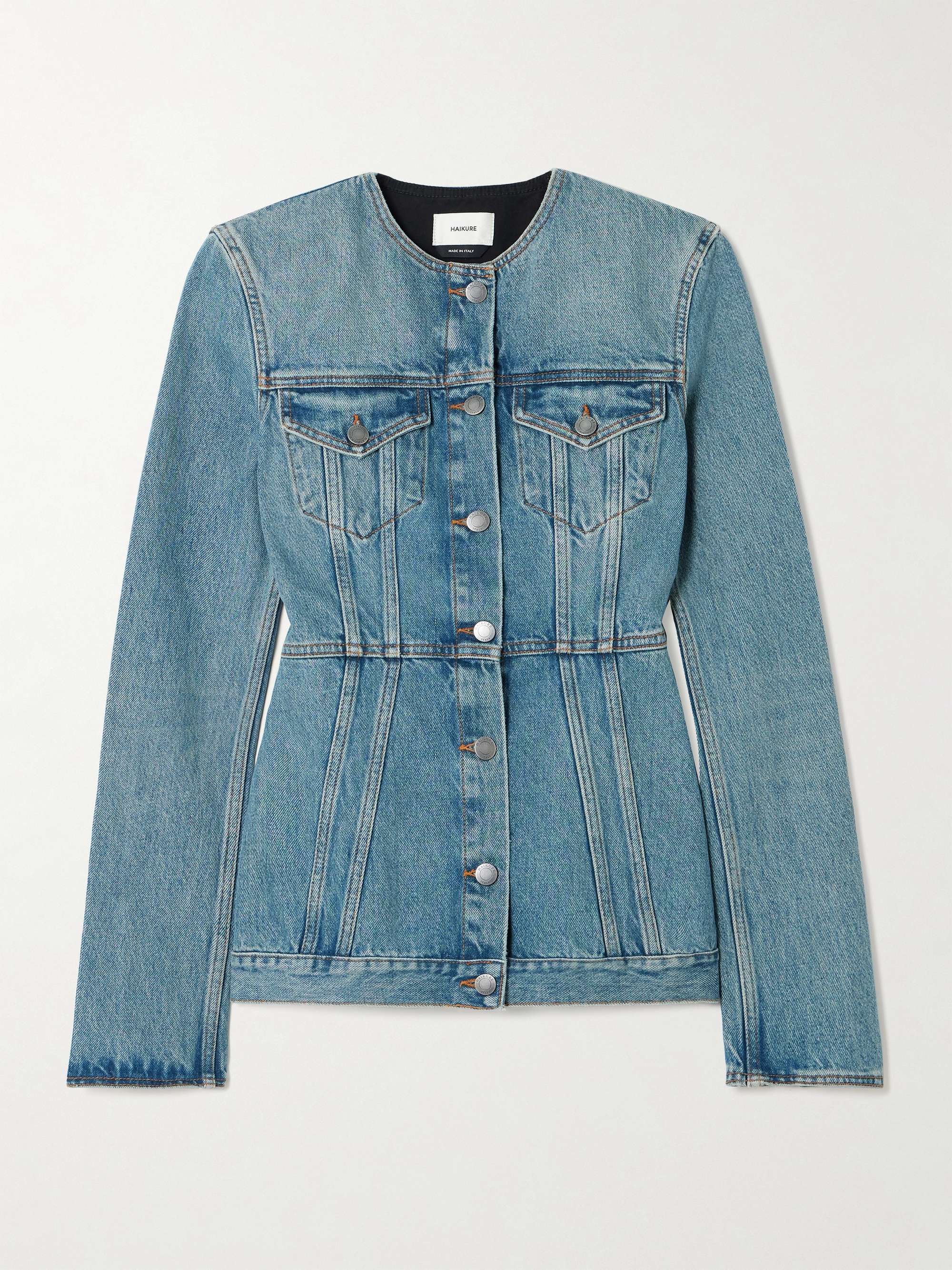 Temple denim jacket view