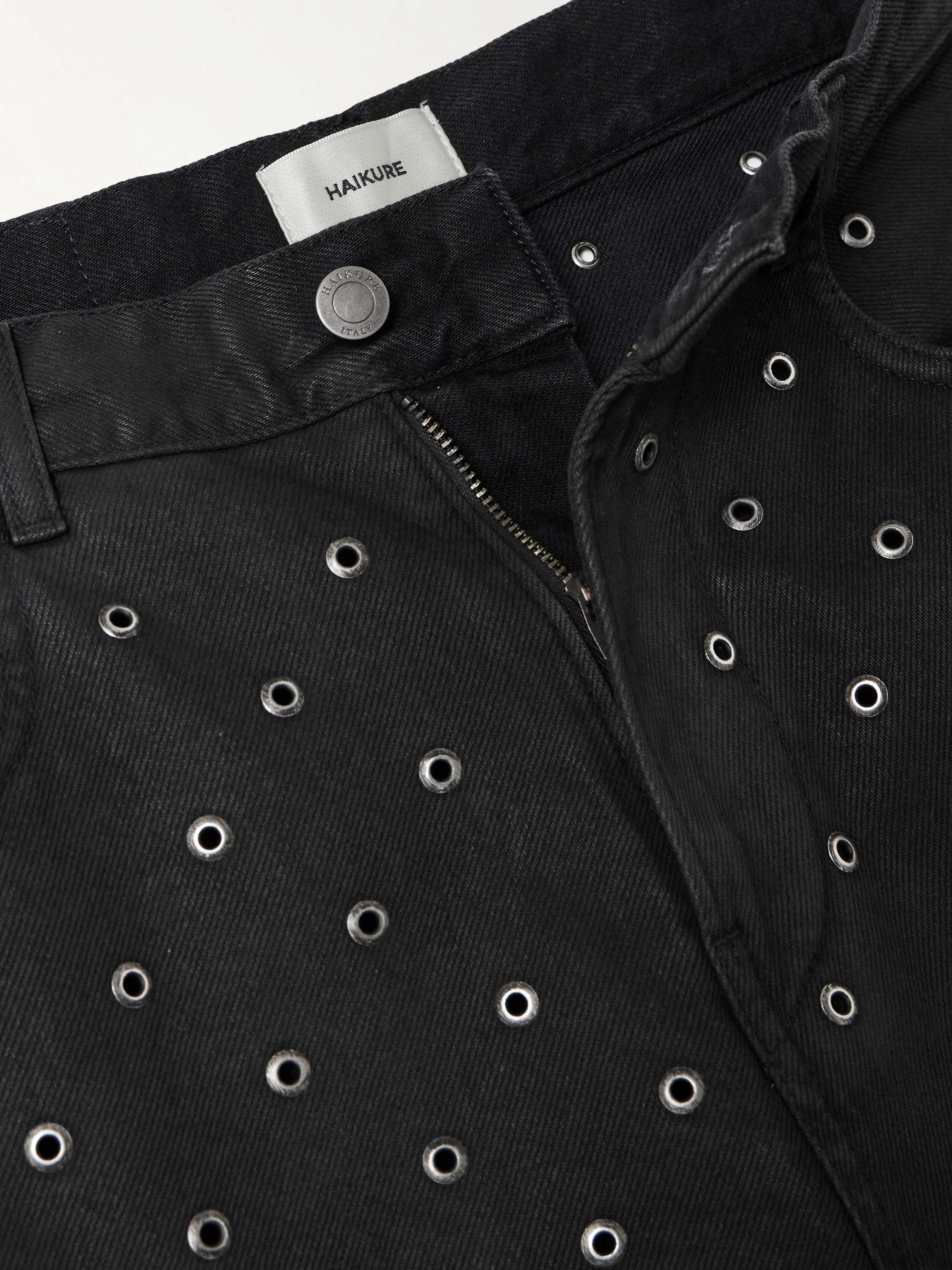 Bonnie embellished high-rise straight-leg jeans view