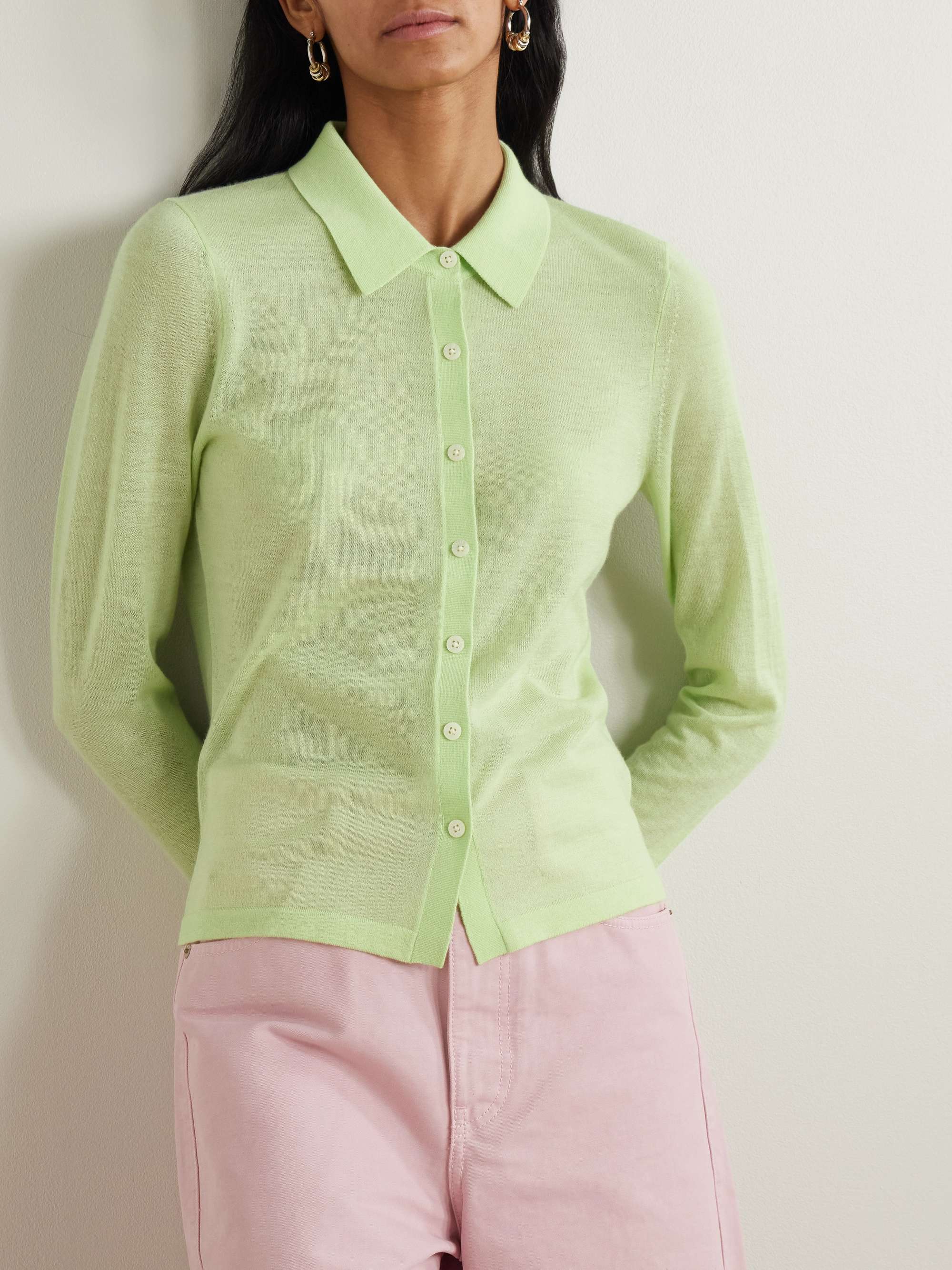 Elle cashmere cardigan view