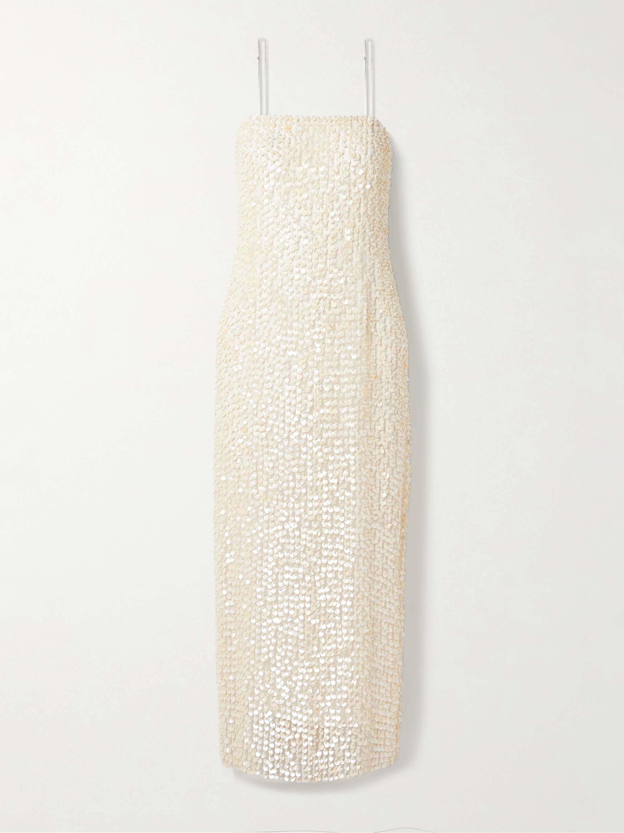 Brie embellished silk-organza midi dress view