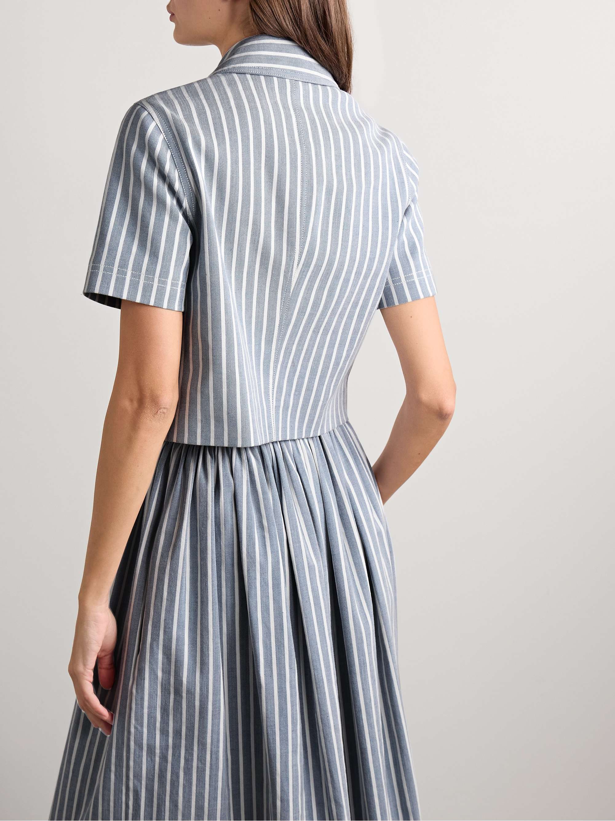Marseille striped denim shirt view