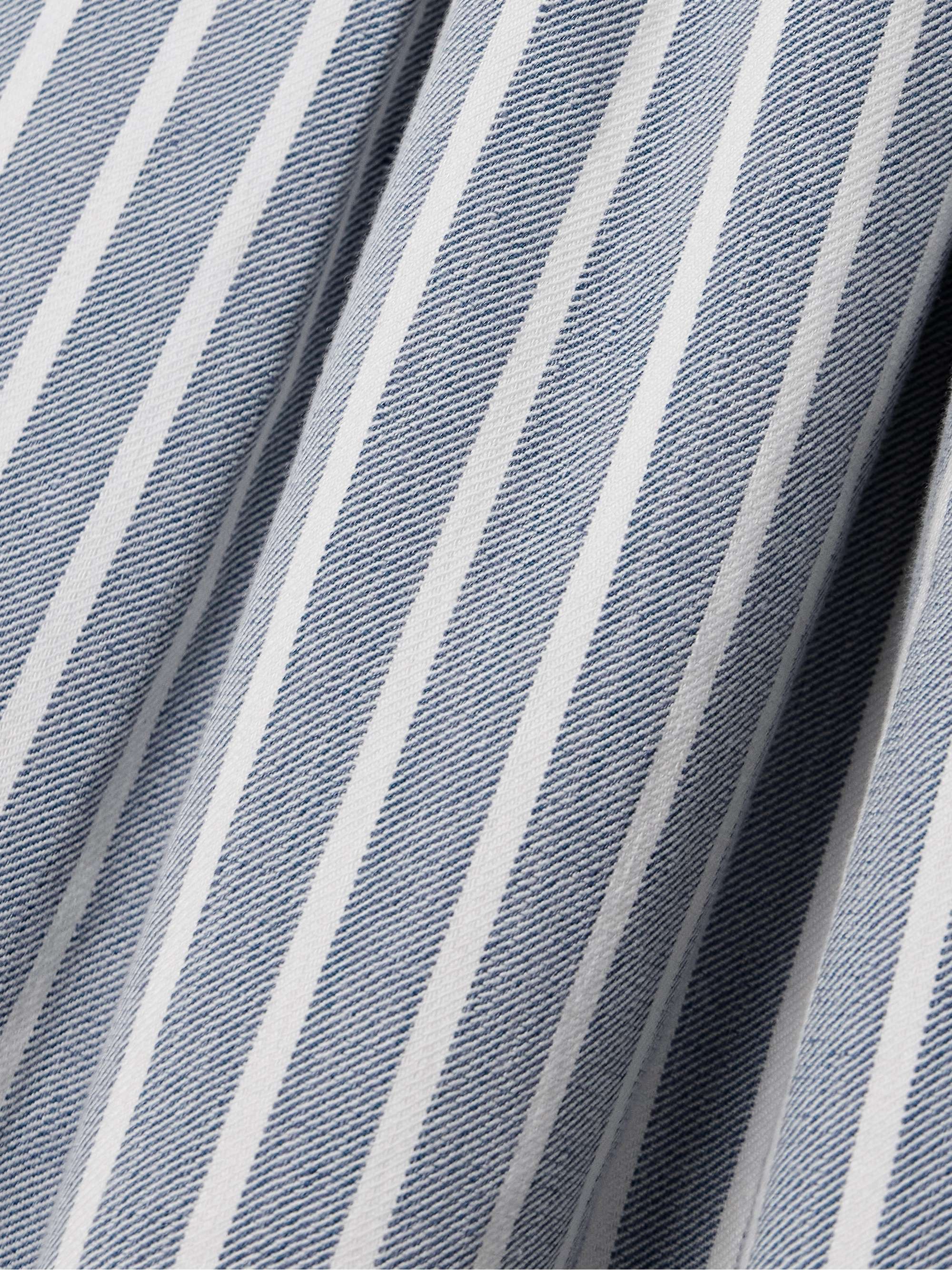 Bryce striped denim midi skirt view