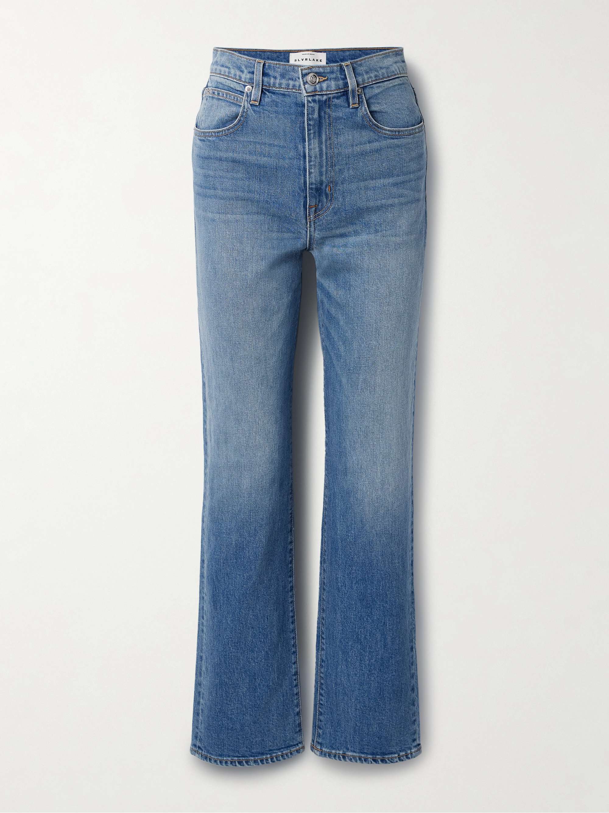 London high-rise straight-leg organic jeans view