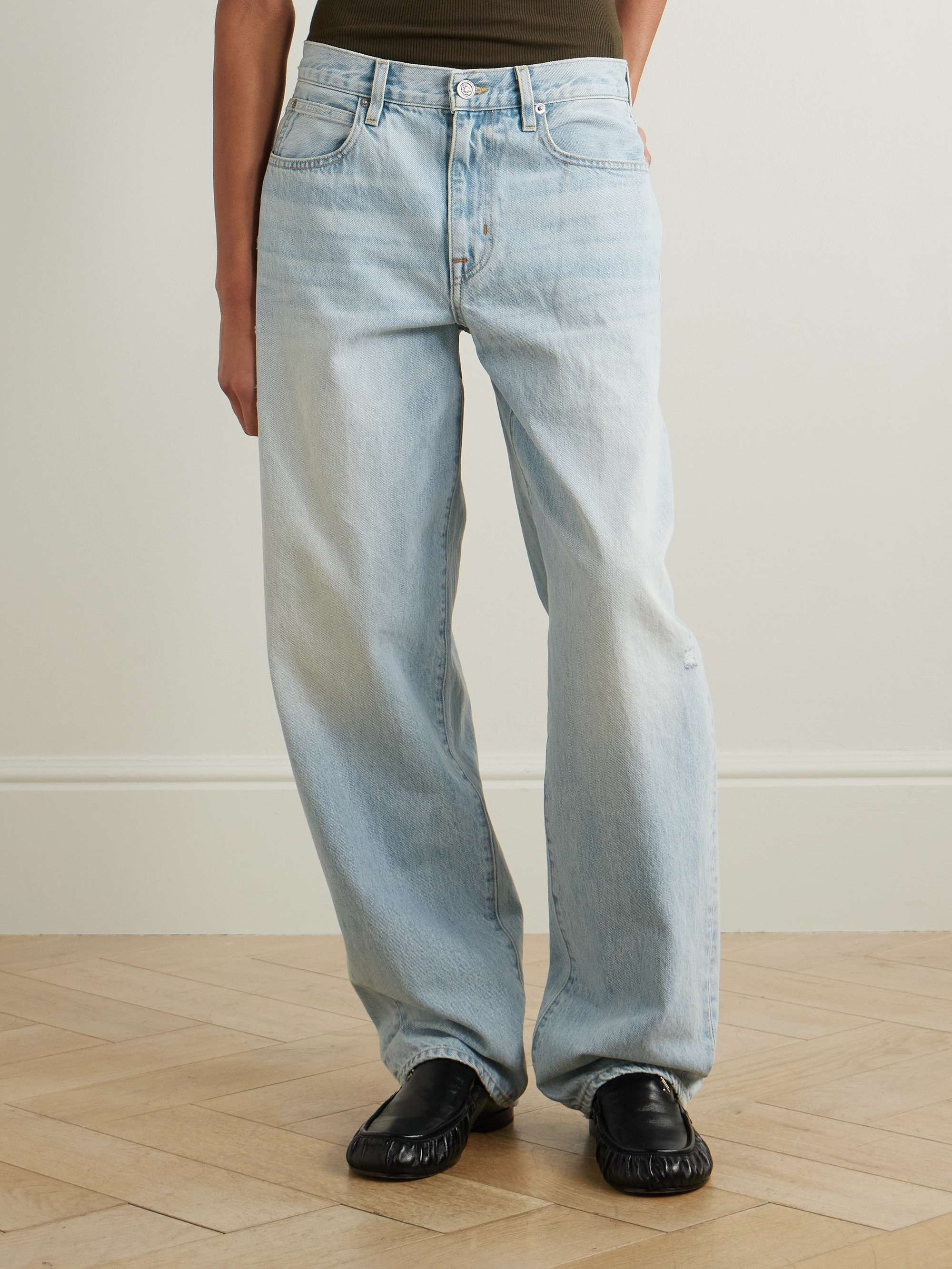 Ella mid-rise barrel-leg jeans view