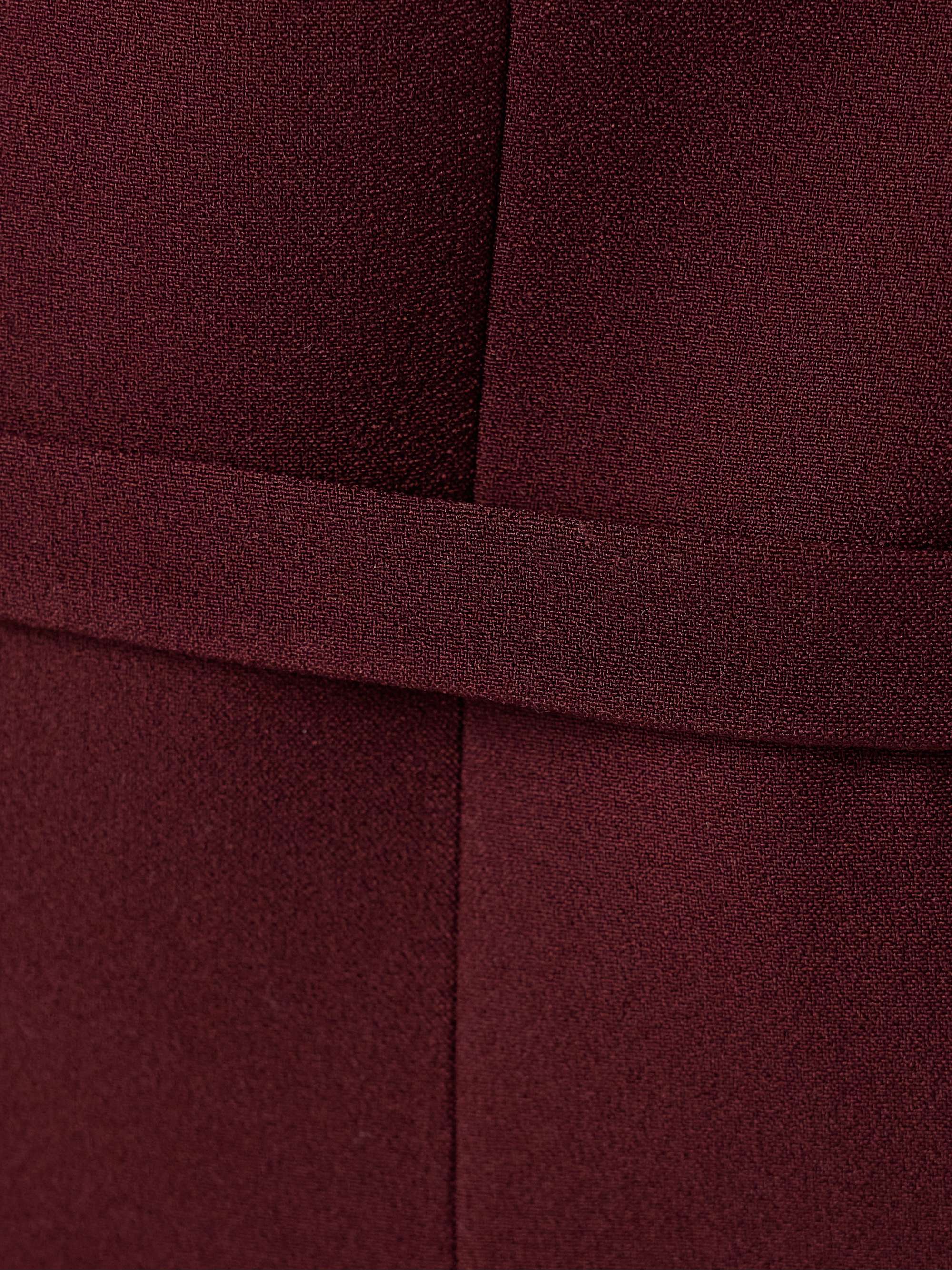 Odele asymmetric draped crepe halterneck top view