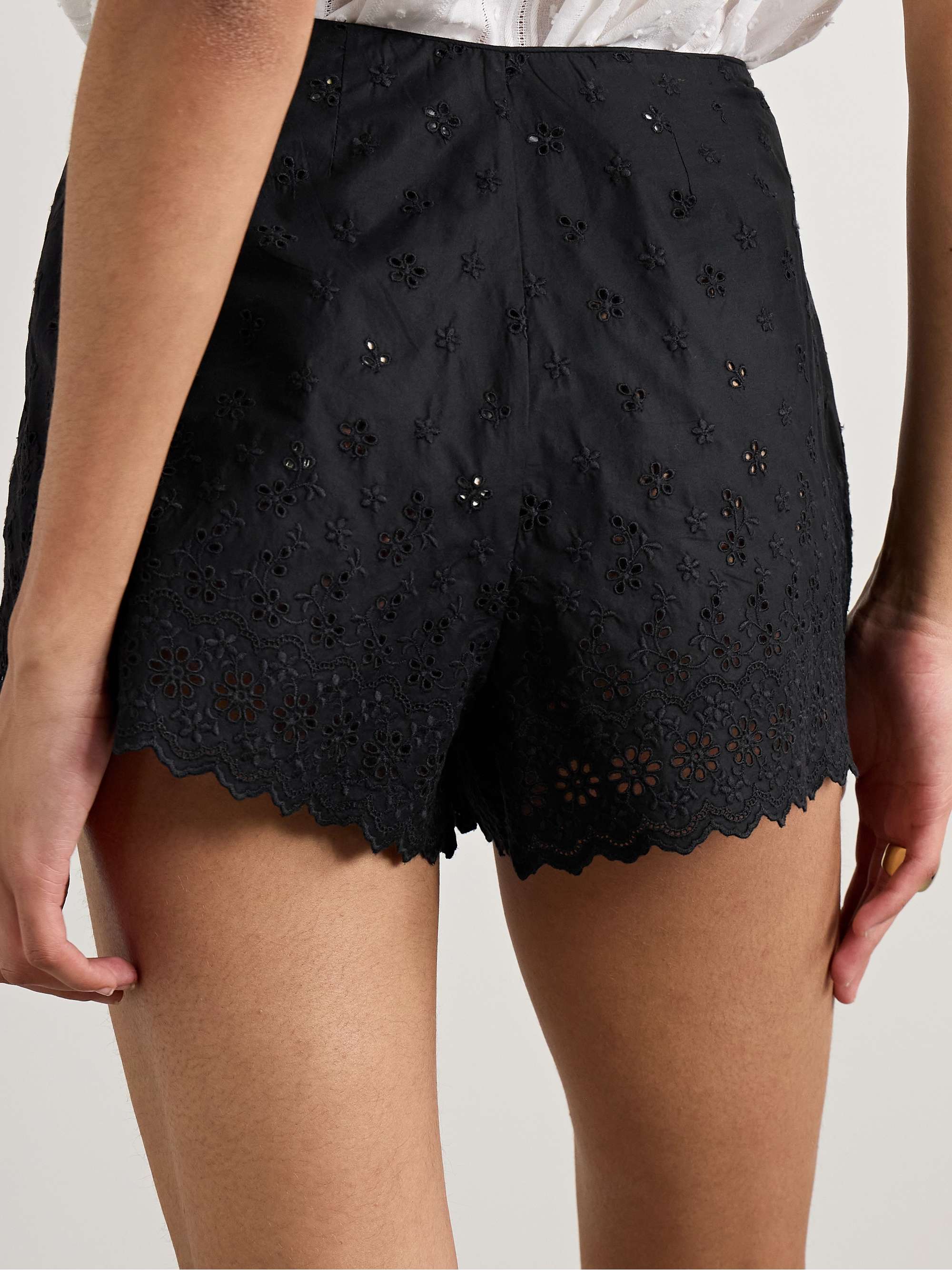 Arbre broderie anglaise cotton shorts view
