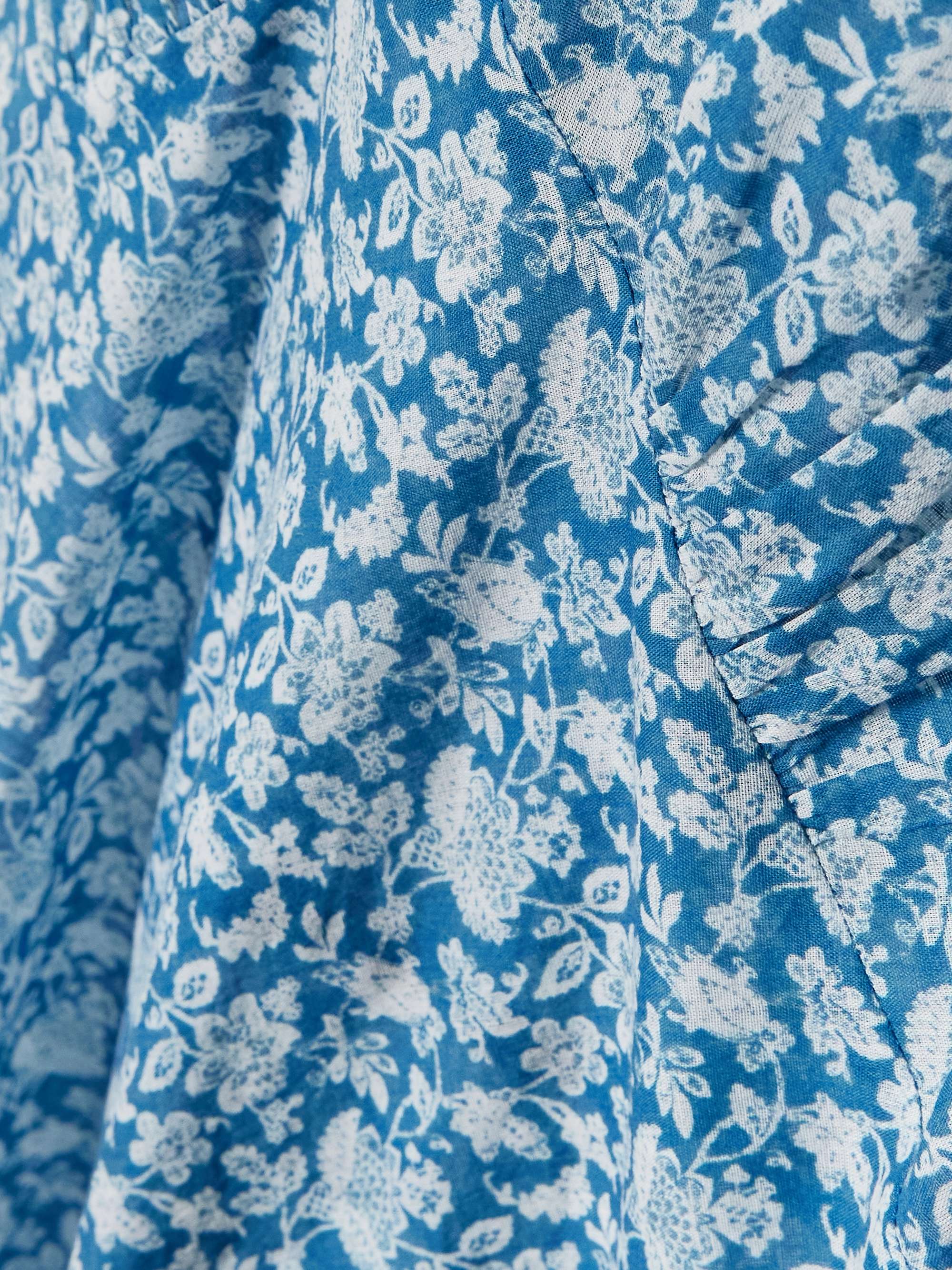 Romina tie-detailed floral-print organic cotton-voile midi dress view
