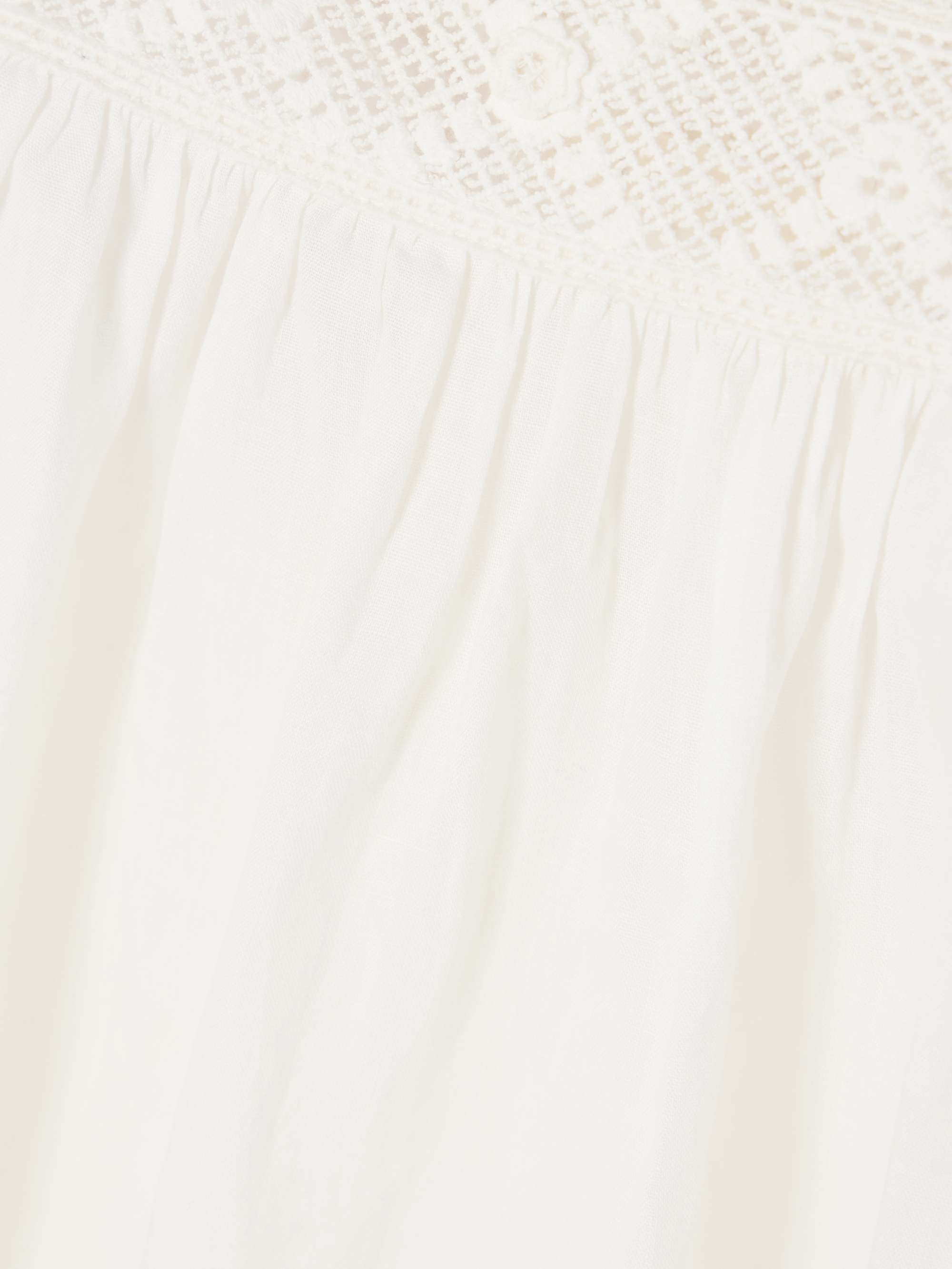 Almadia crochet-trimmed ramie mini dress view