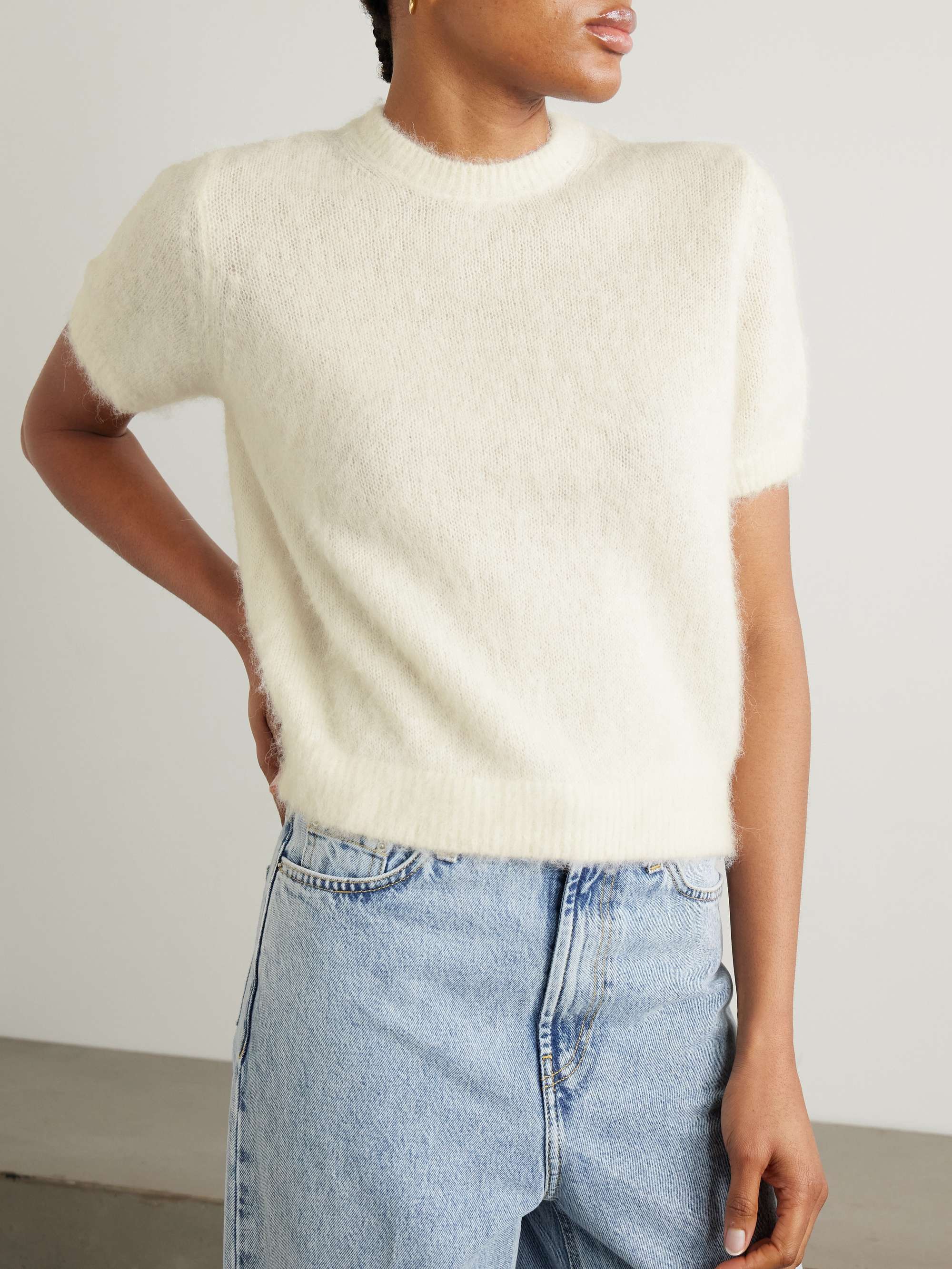 Hearst cropped alpaca-blend sweater view