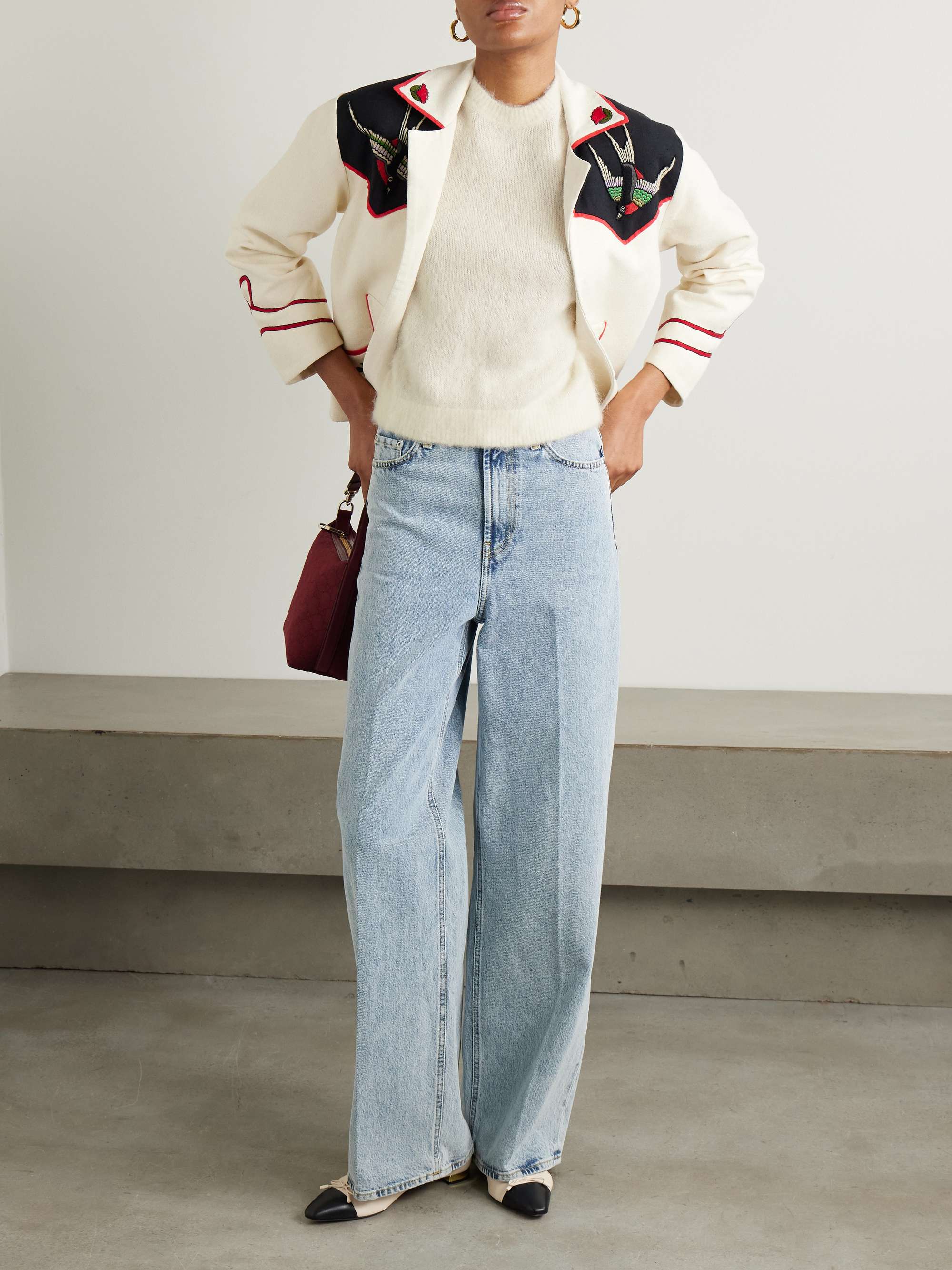 Hearst cropped alpaca-blend sweater view