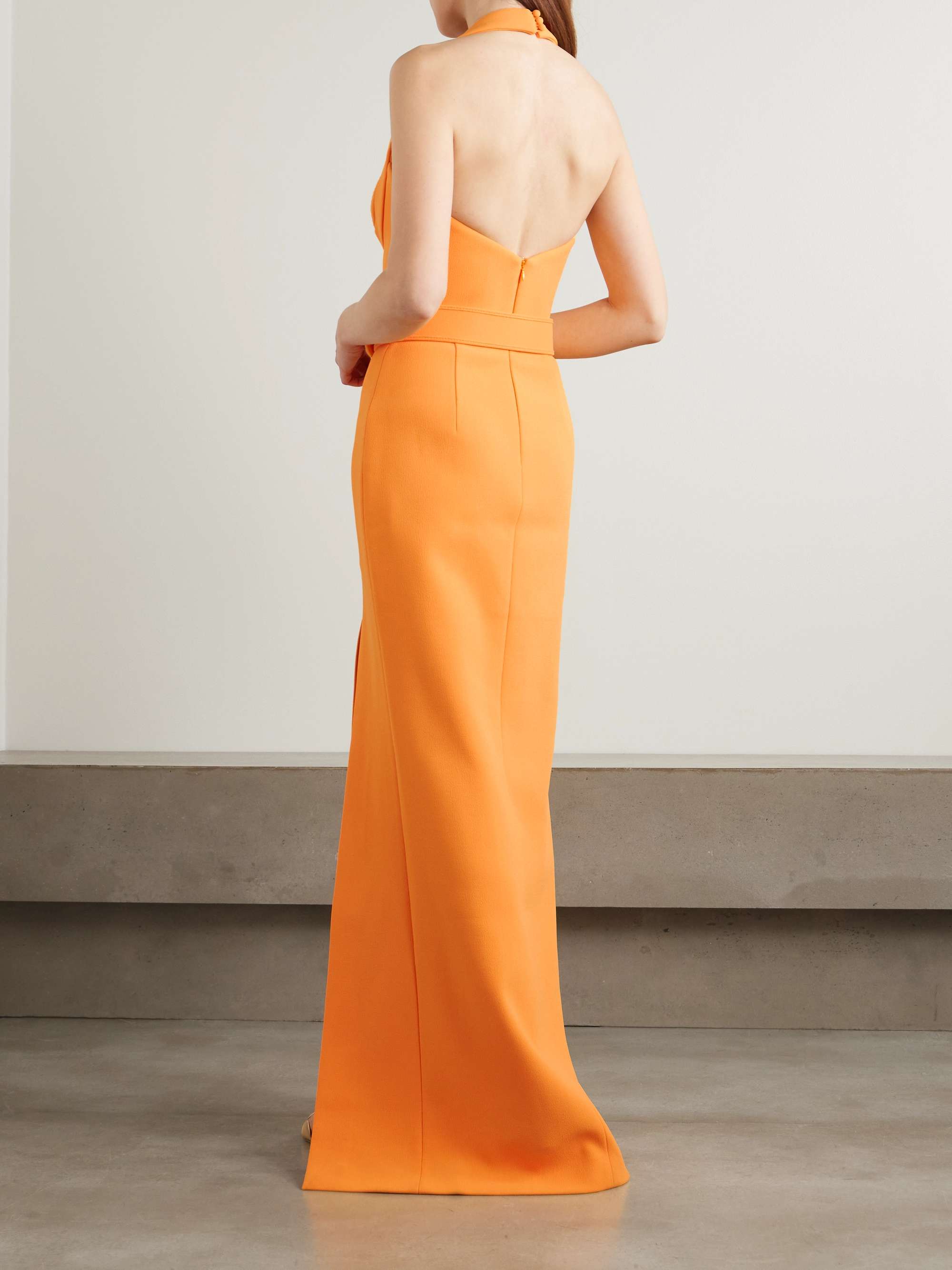 Santara belted crepe gown view
