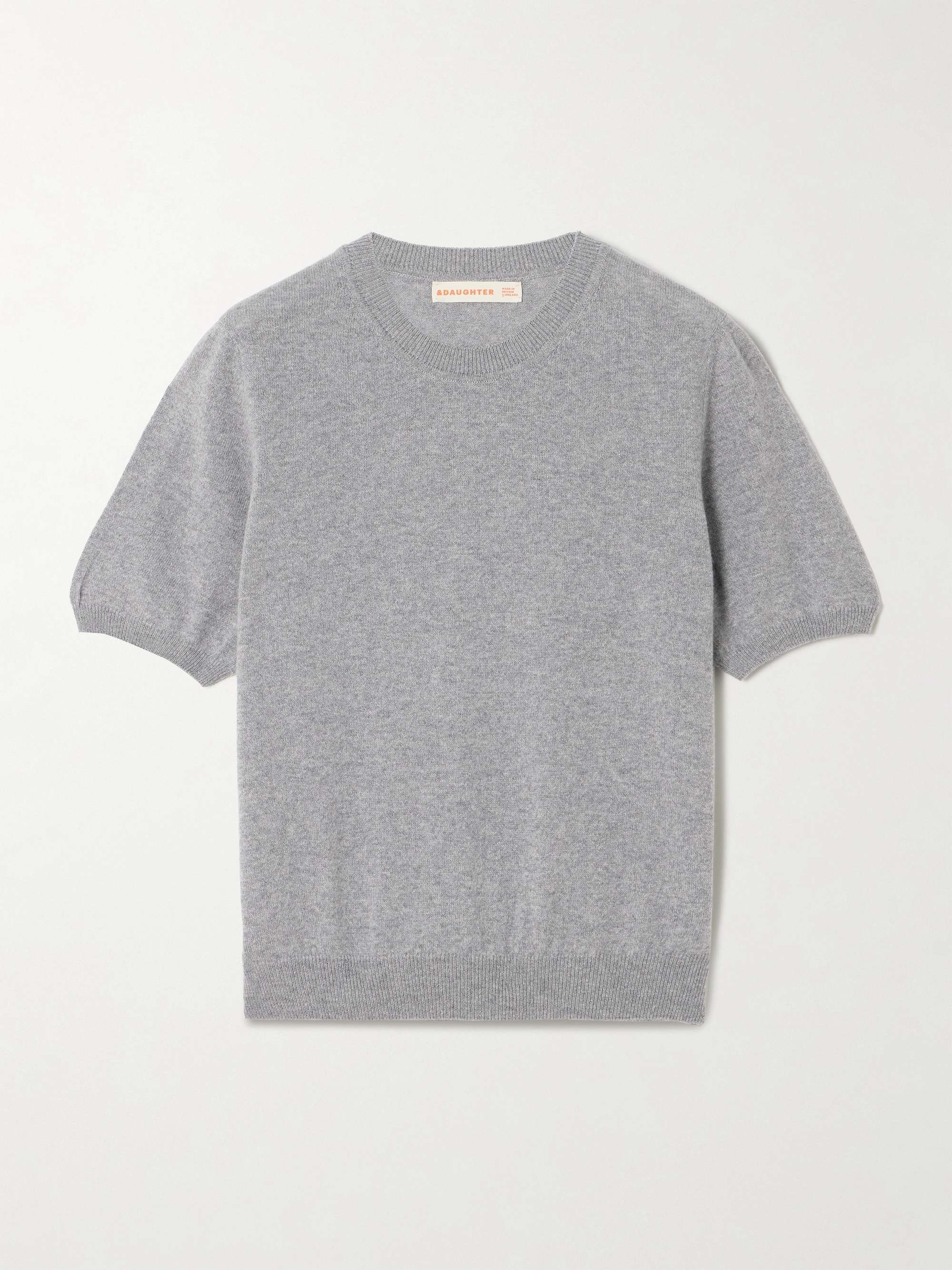 Emer cropped cashmere and cotton-blend T-shirt view