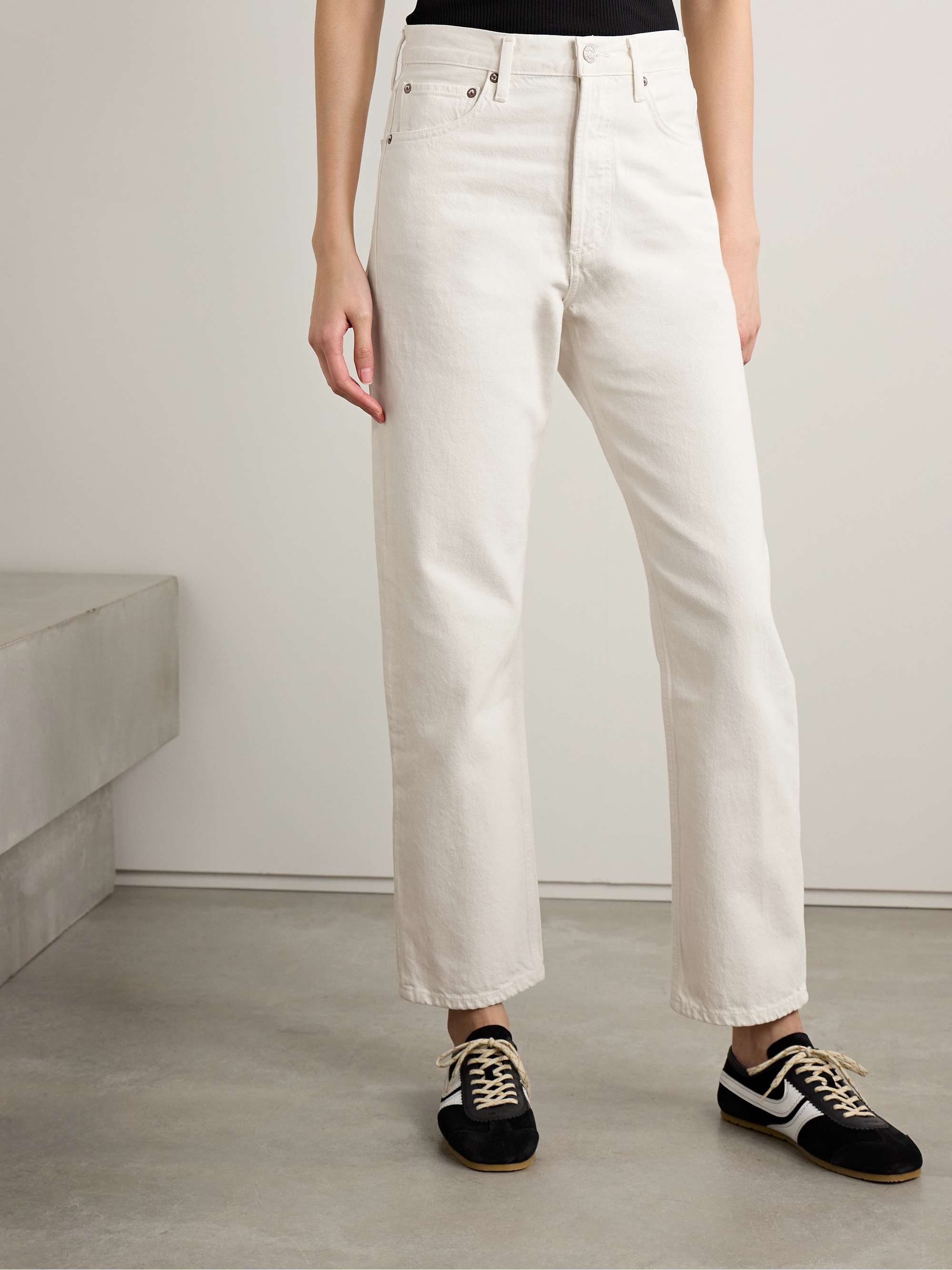 '90s mid-rise straight-leg jeans view