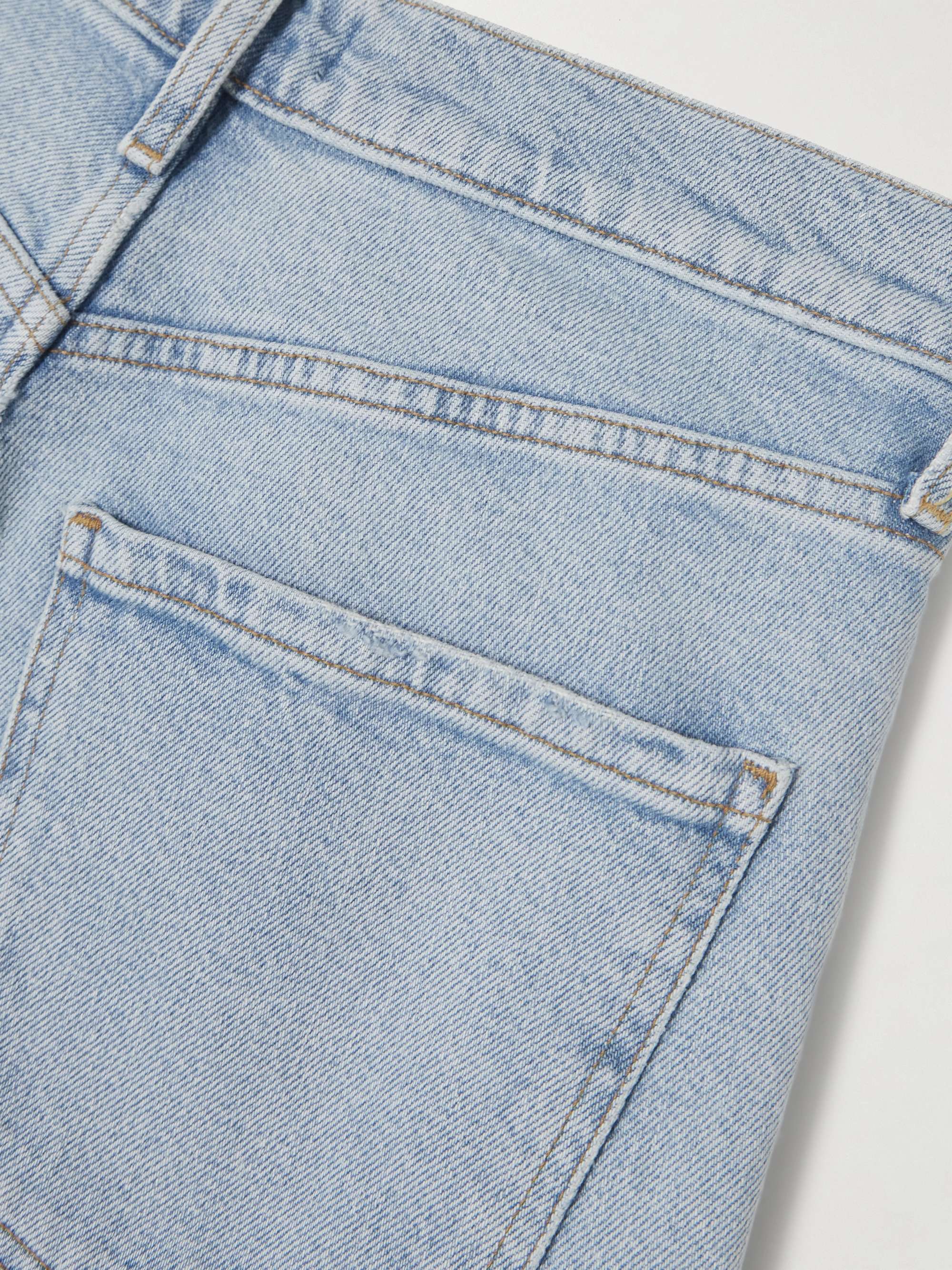Ren frayed high-rise wide-leg jeans view