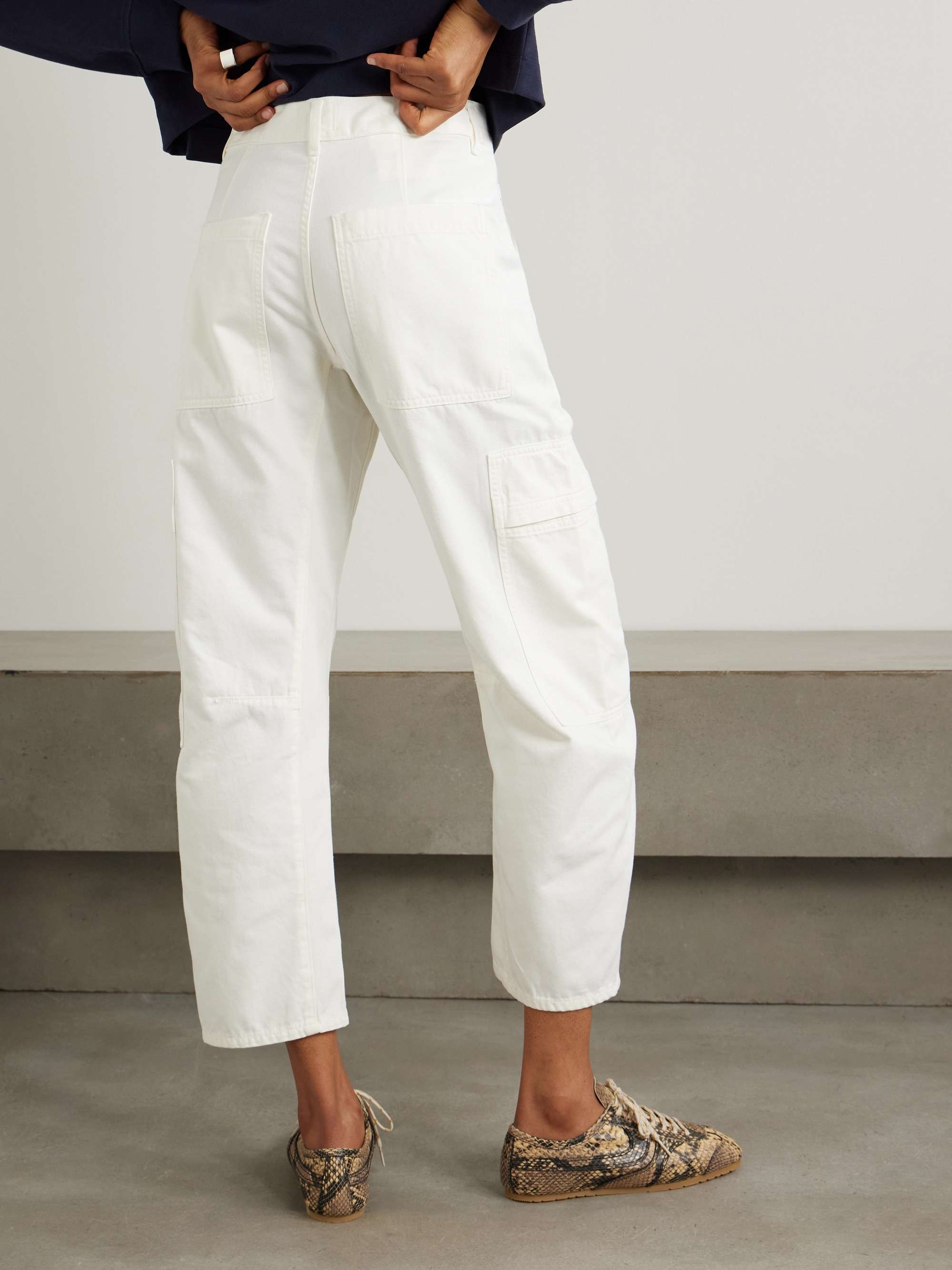 Marcelle cotton tapered cargo pants view
