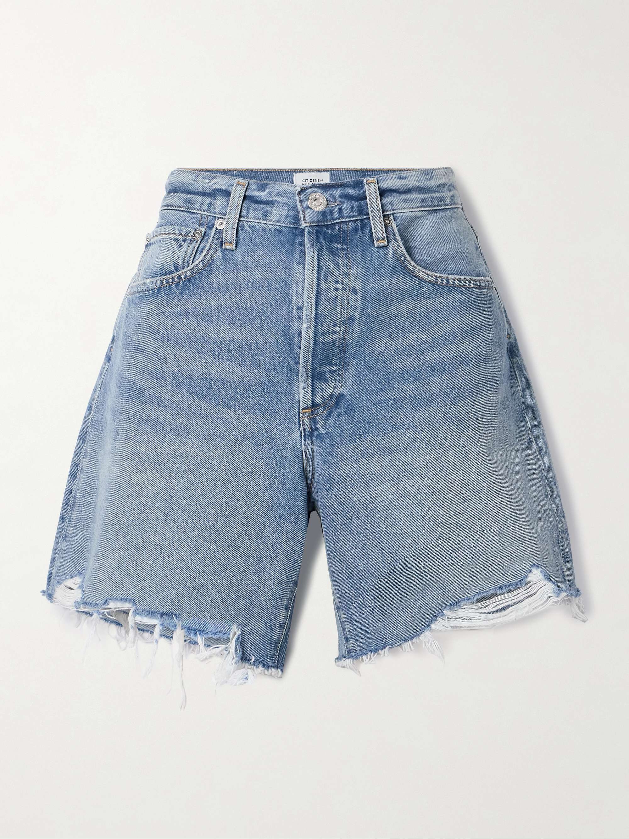 Marlow distressed denim shorts view