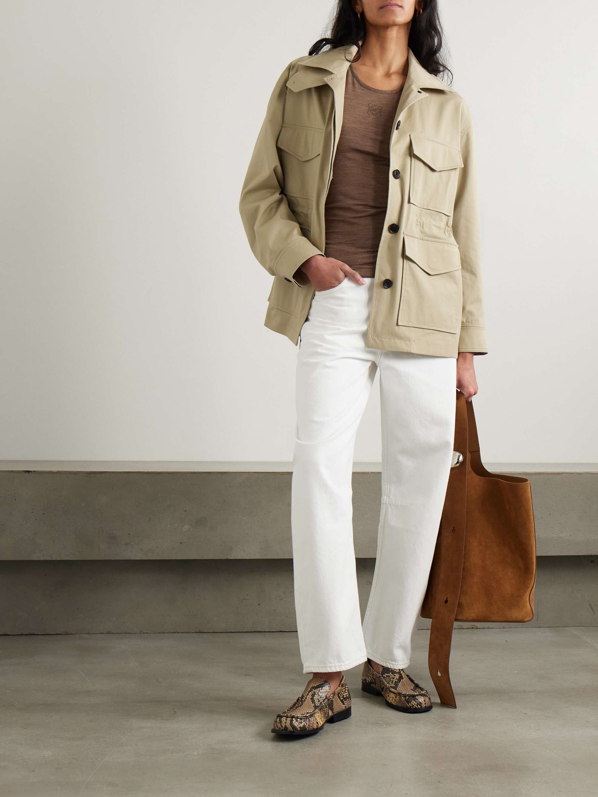 Paretti cotton-blend twill jacket view
