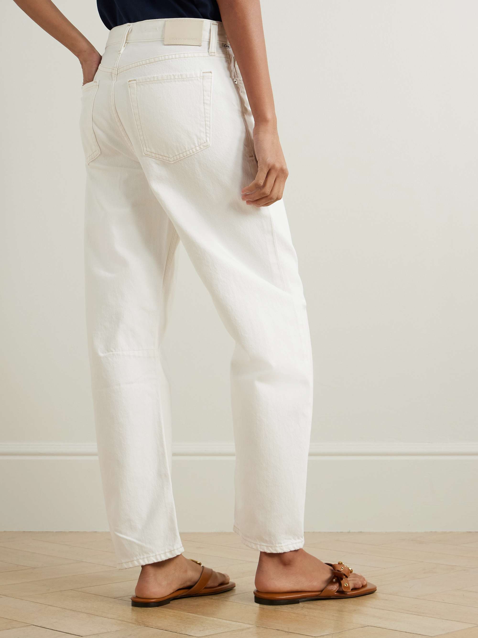 Miro Relaxed high-rise barrel-leg jeans view