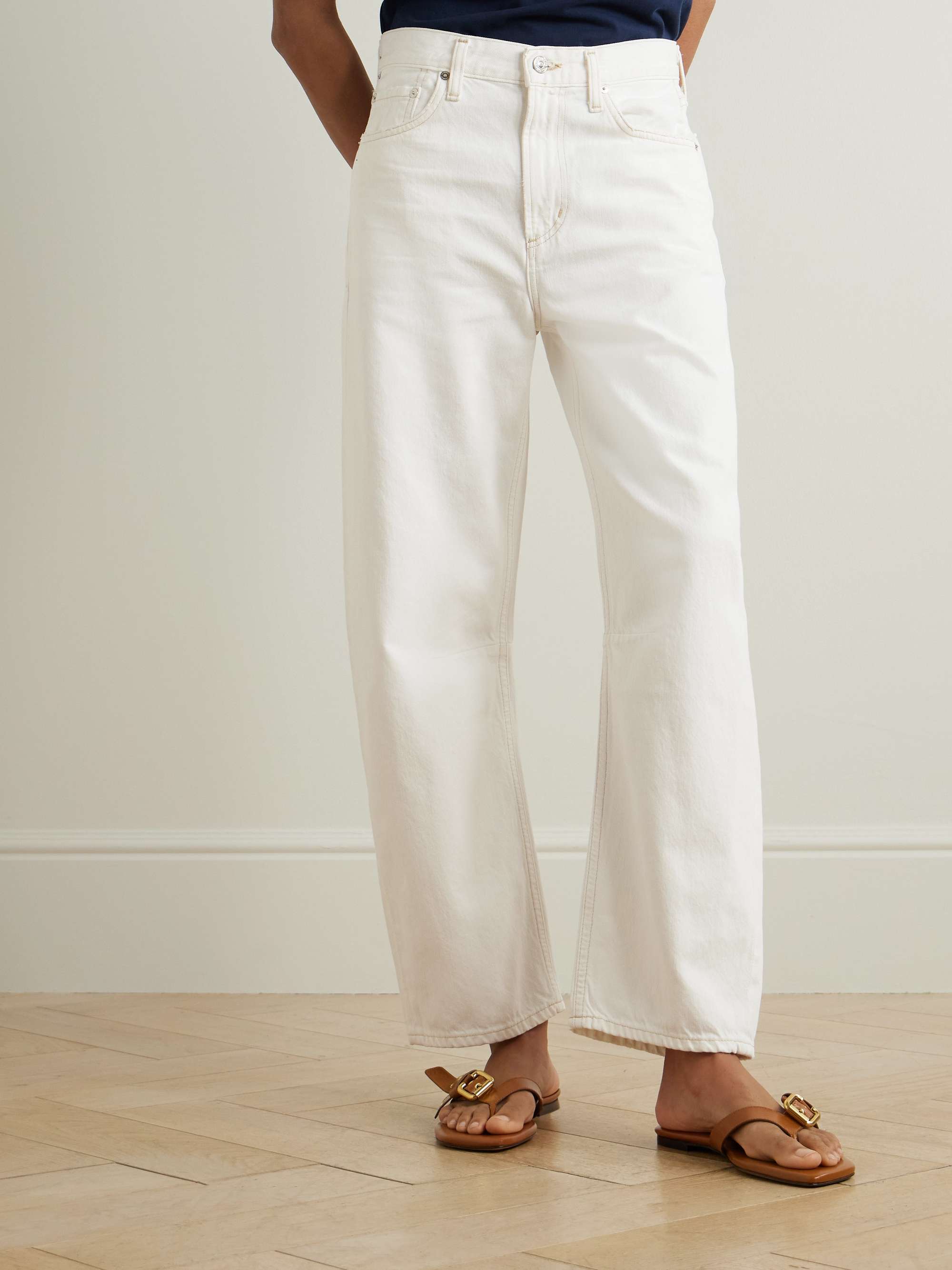 Miro Relaxed high-rise barrel-leg jeans view