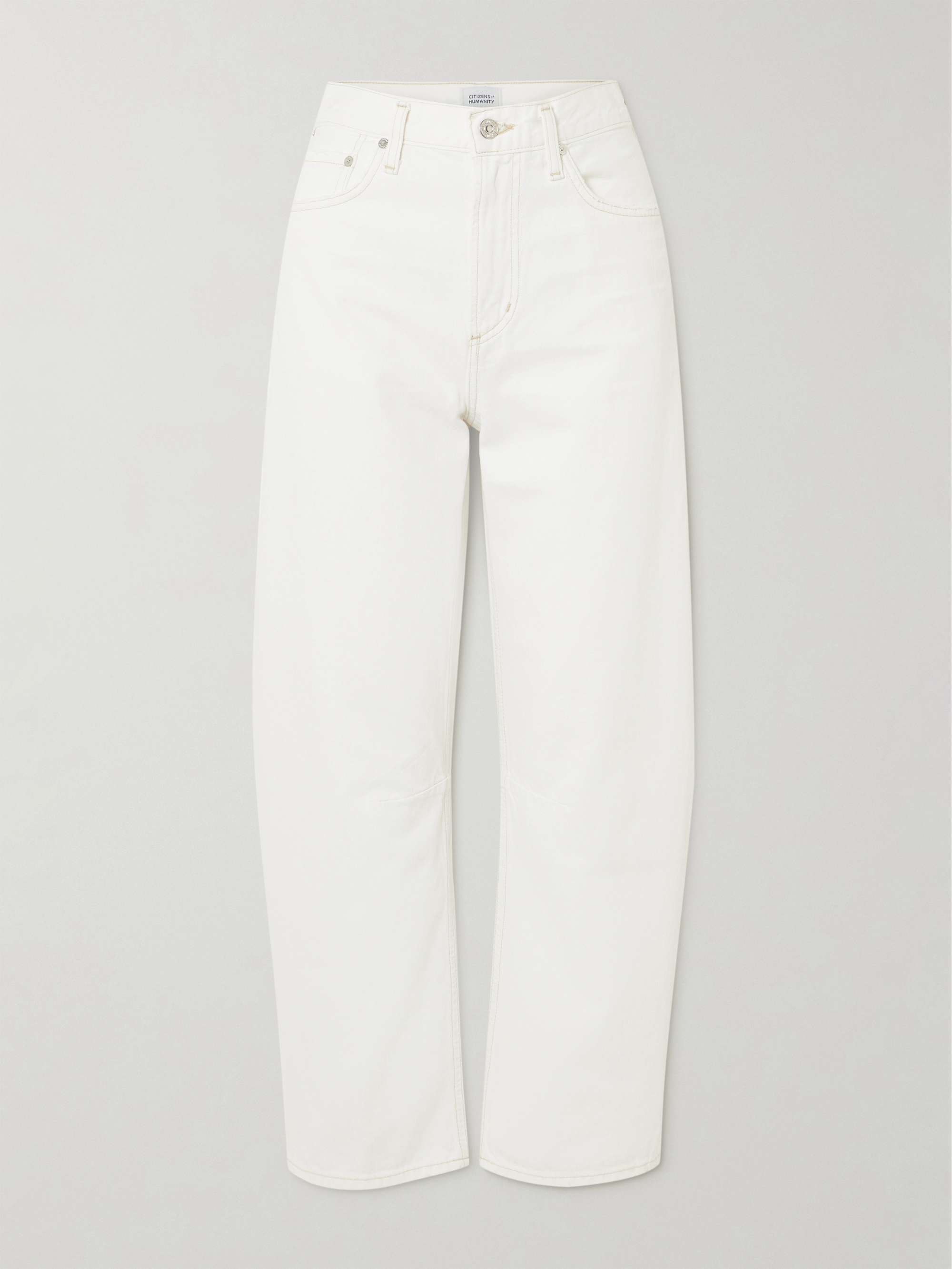 Miro Relaxed high-rise barrel-leg jeans view