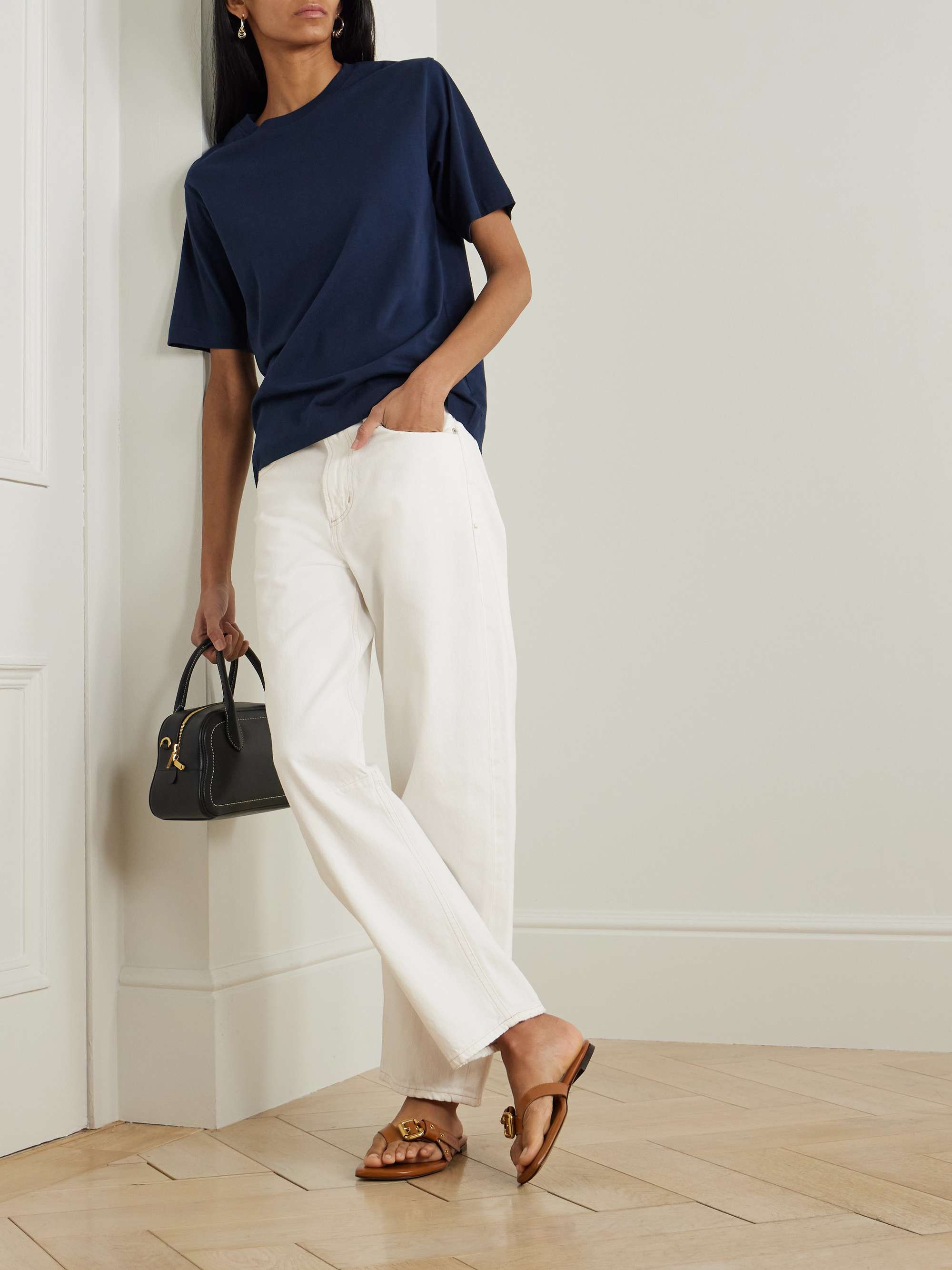 Miro Relaxed high-rise barrel-leg jeans view