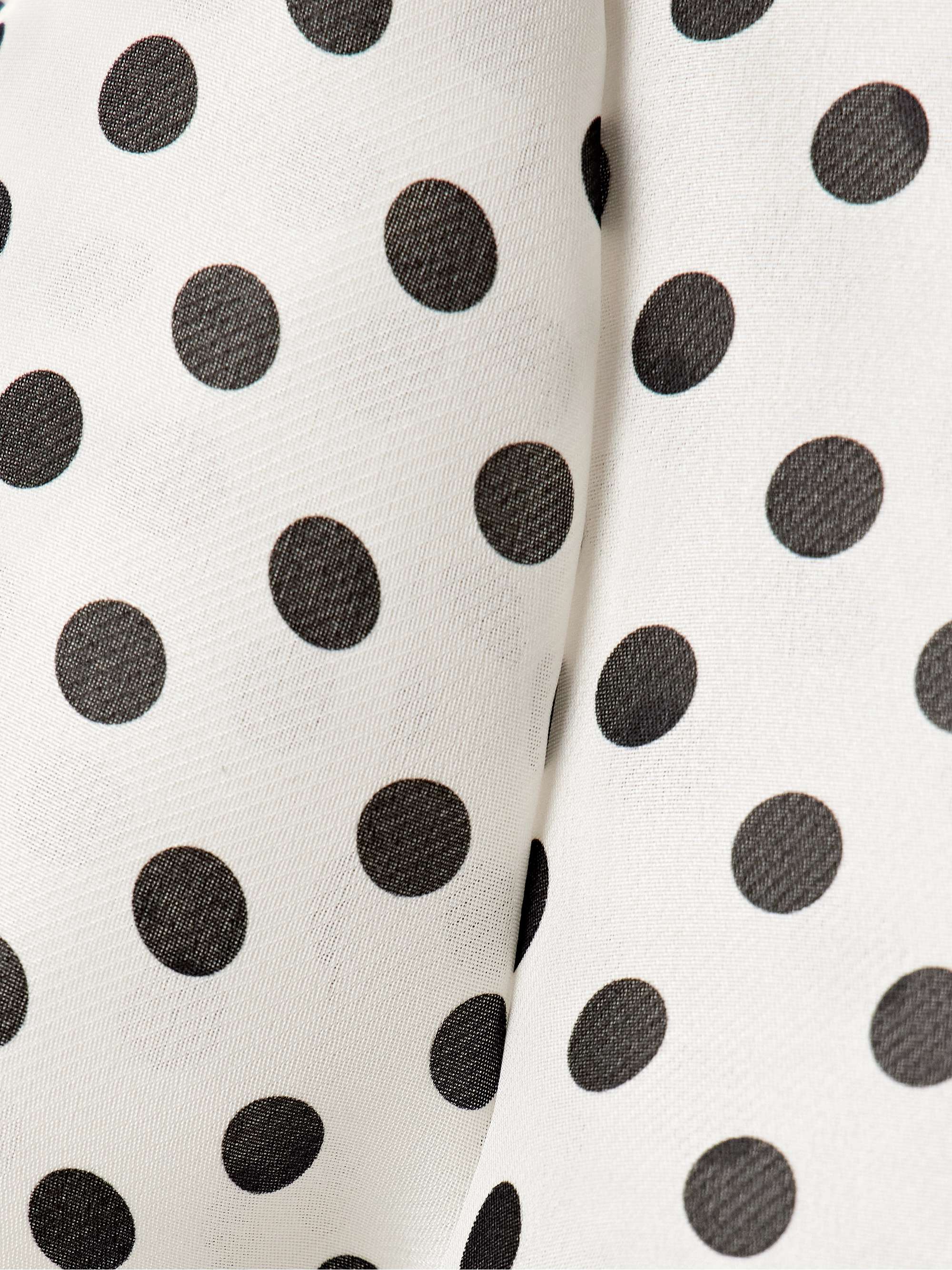 Polka-dot silk-gazar blouse view