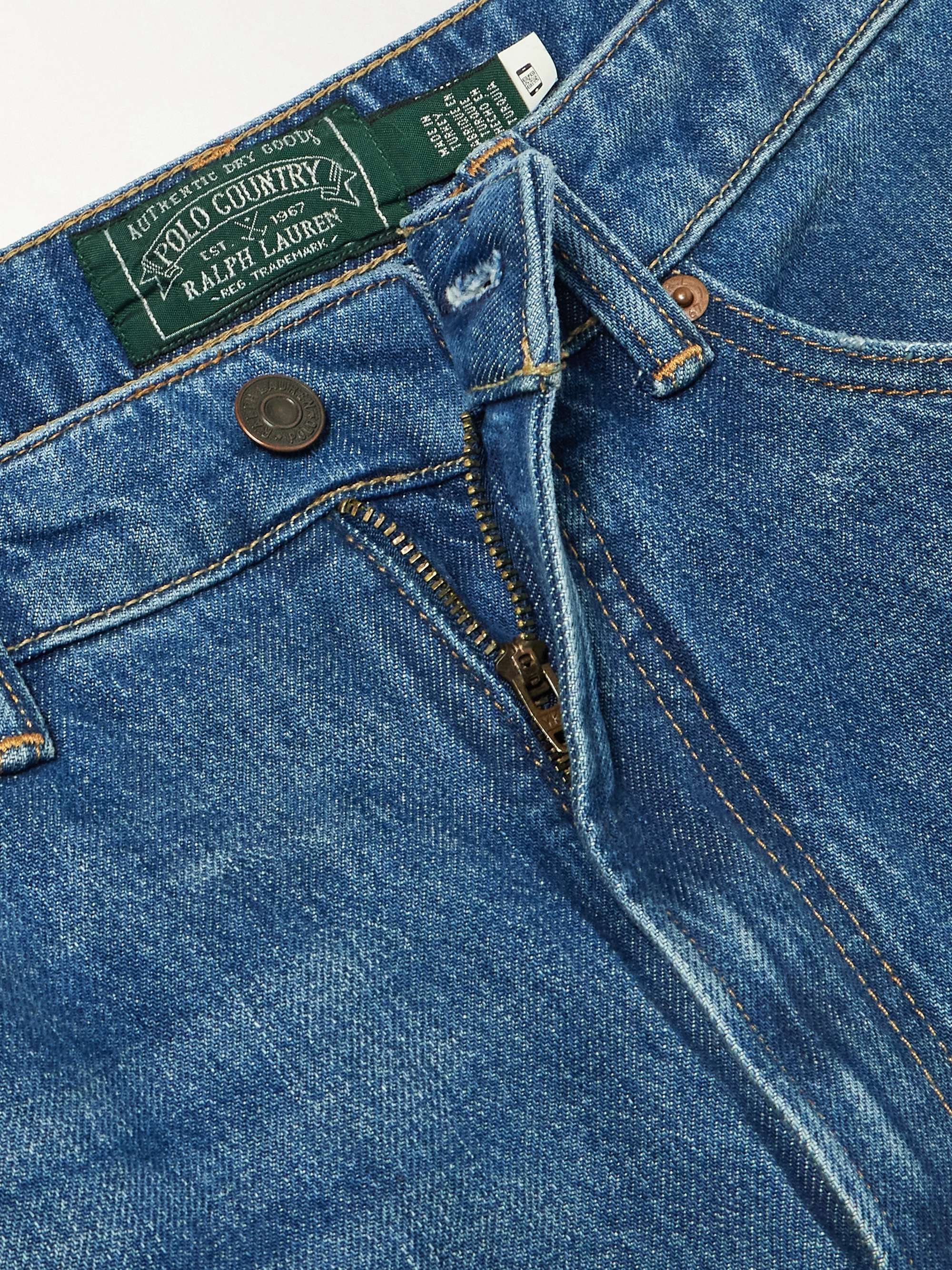 Bow high-rise tapered jeans view