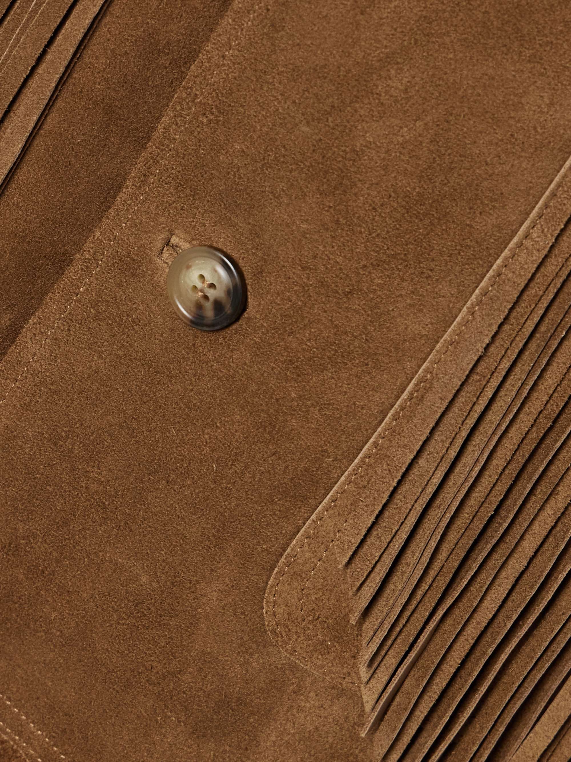 Fringed suede jacket view