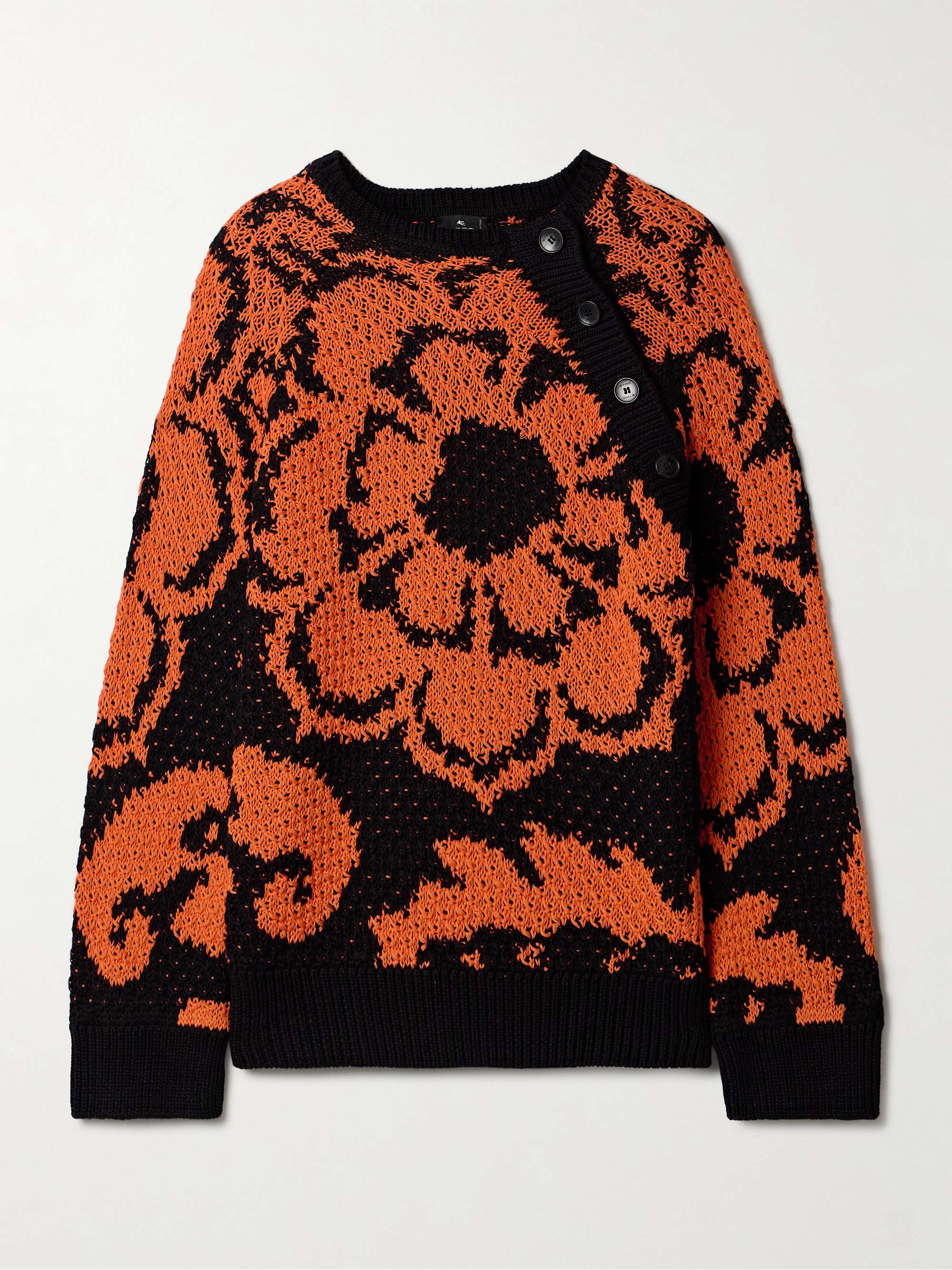 Cotton-jacquard sweater view