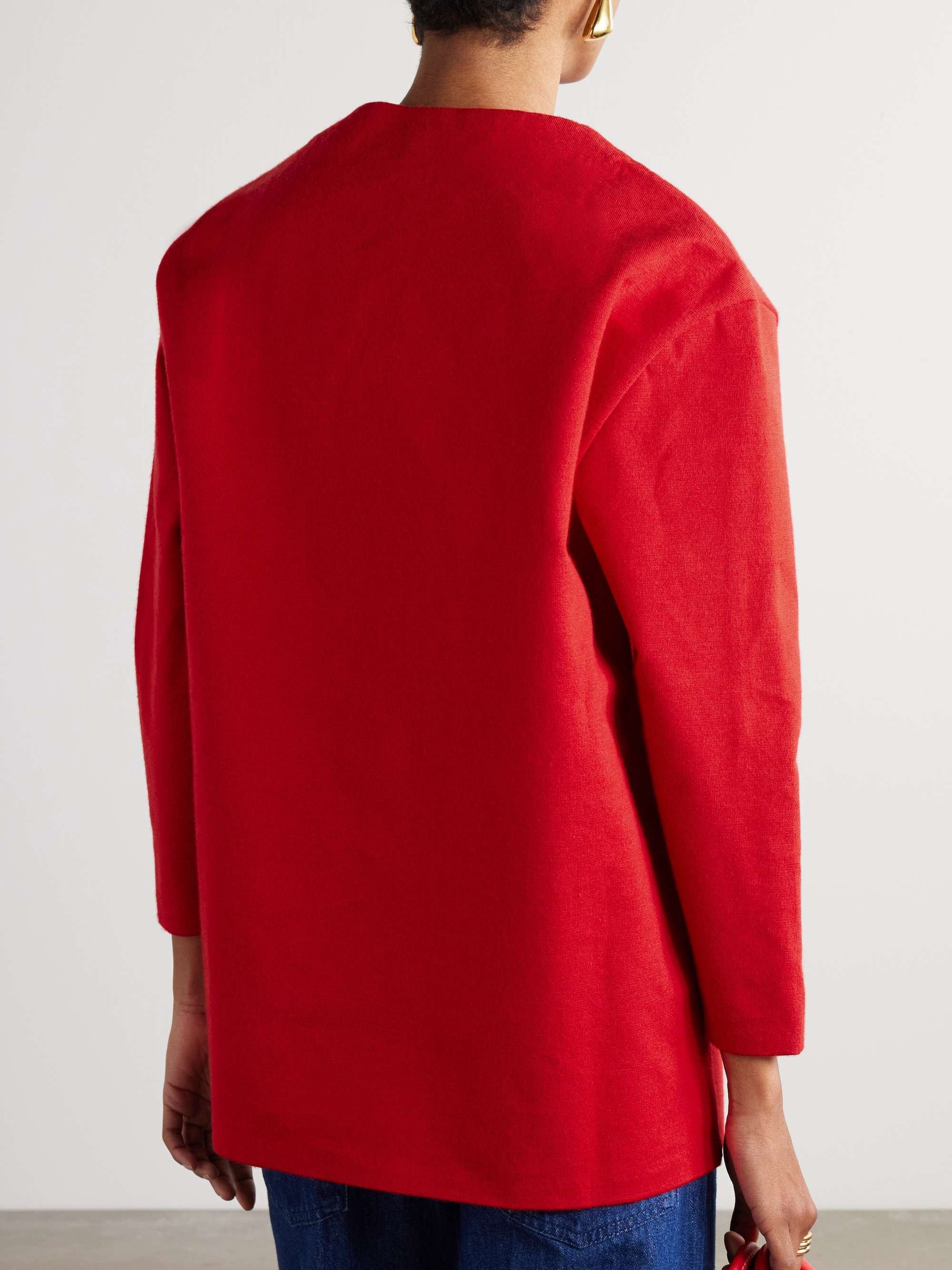 Knitted cardigan view
