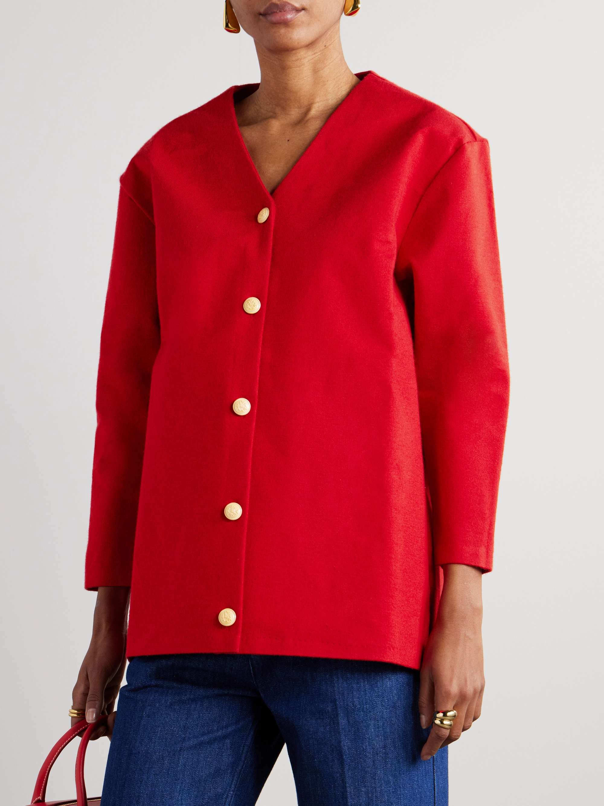 Knitted cardigan view