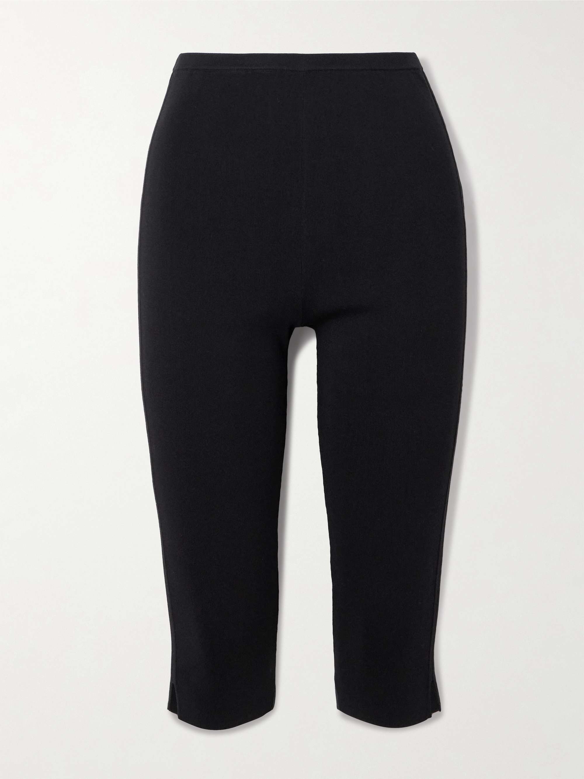 Cropped crepe slim-leg pants view