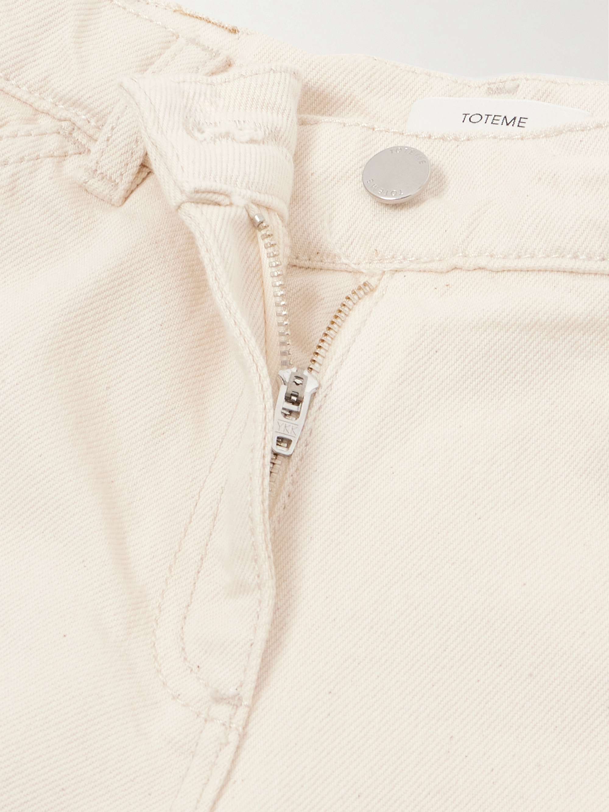 Organic low-rise slim-leg jeans view