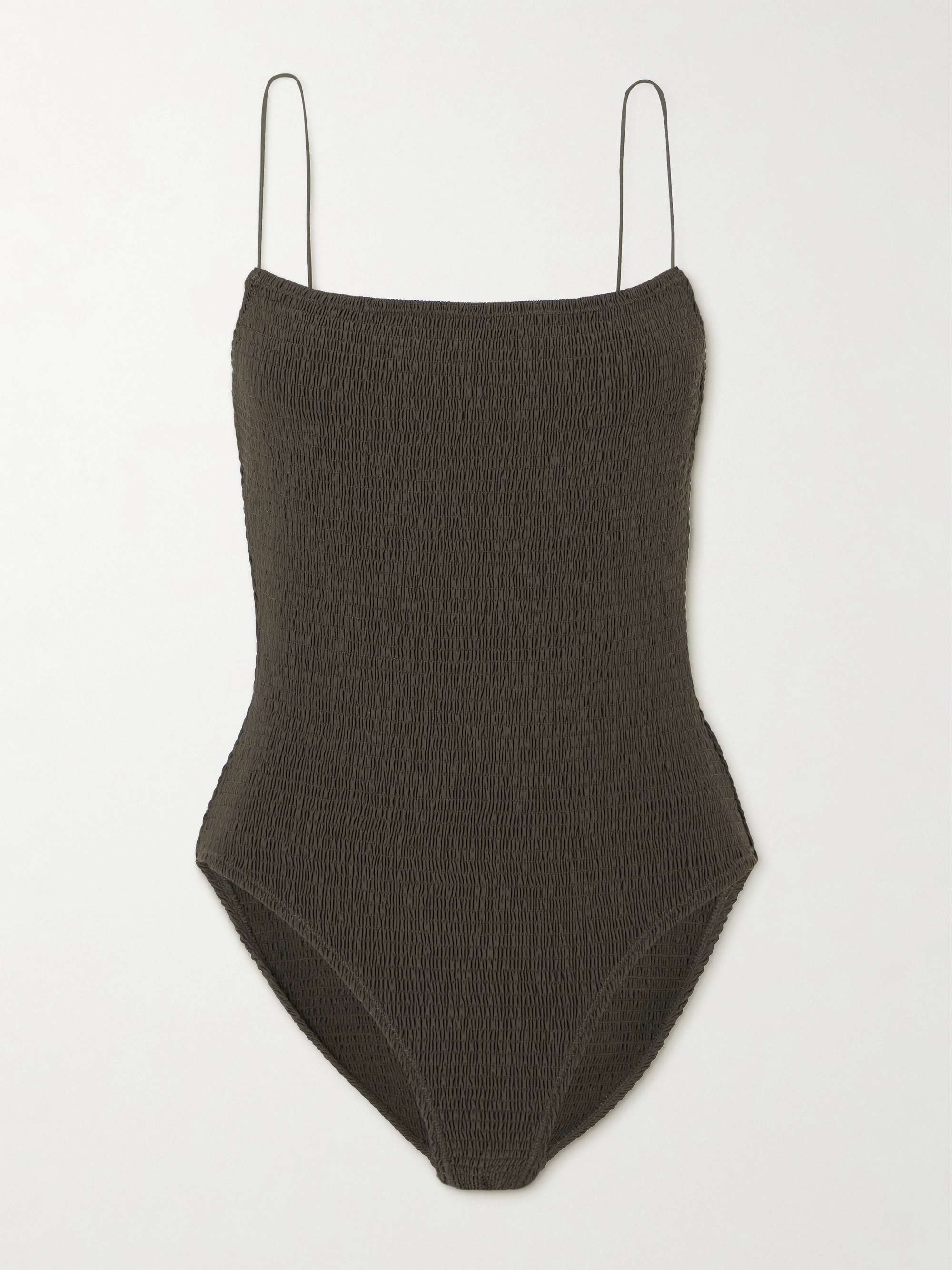Shirred swimsuit view