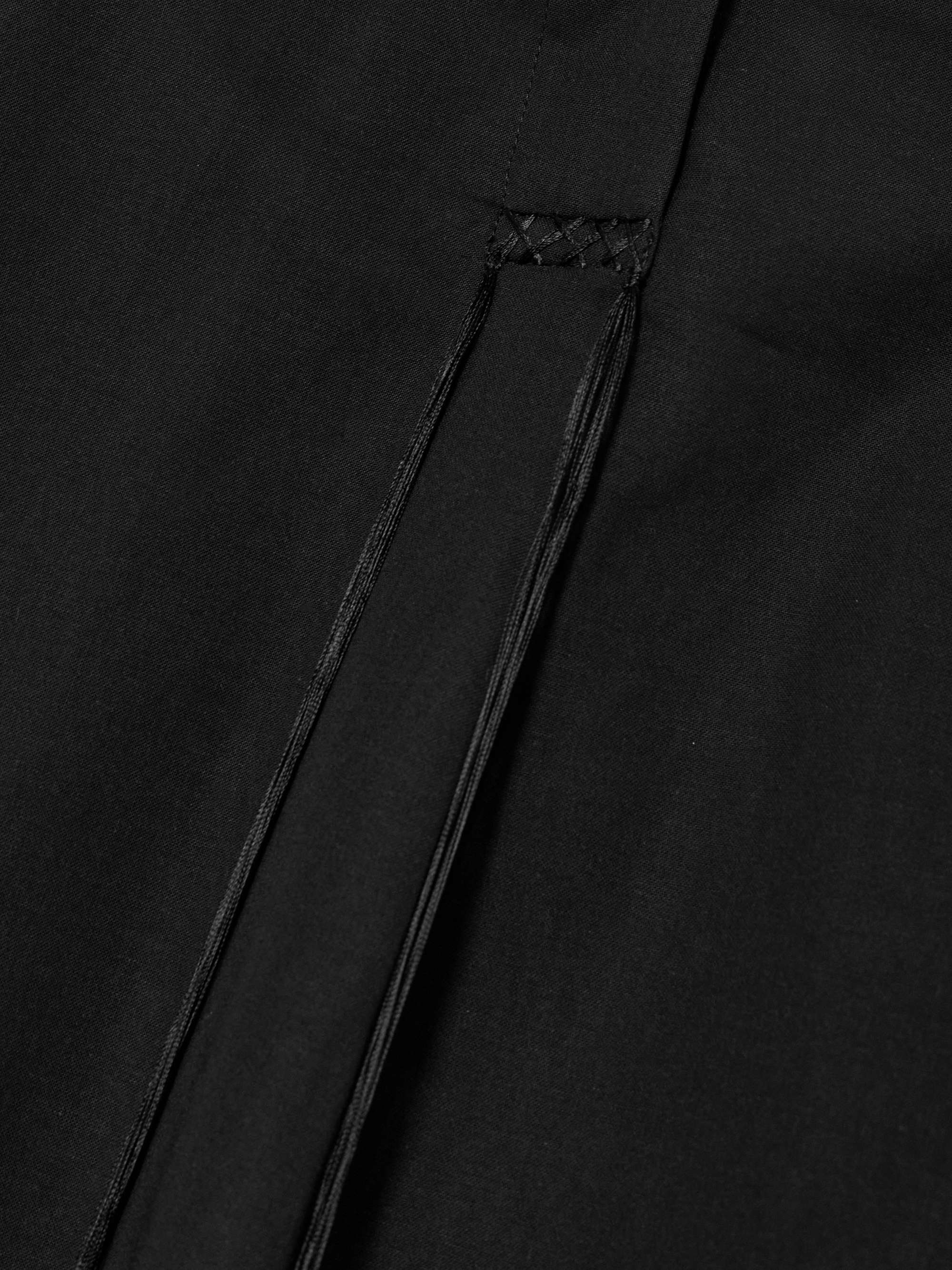 Embroidered organic cotton-voile shirt view