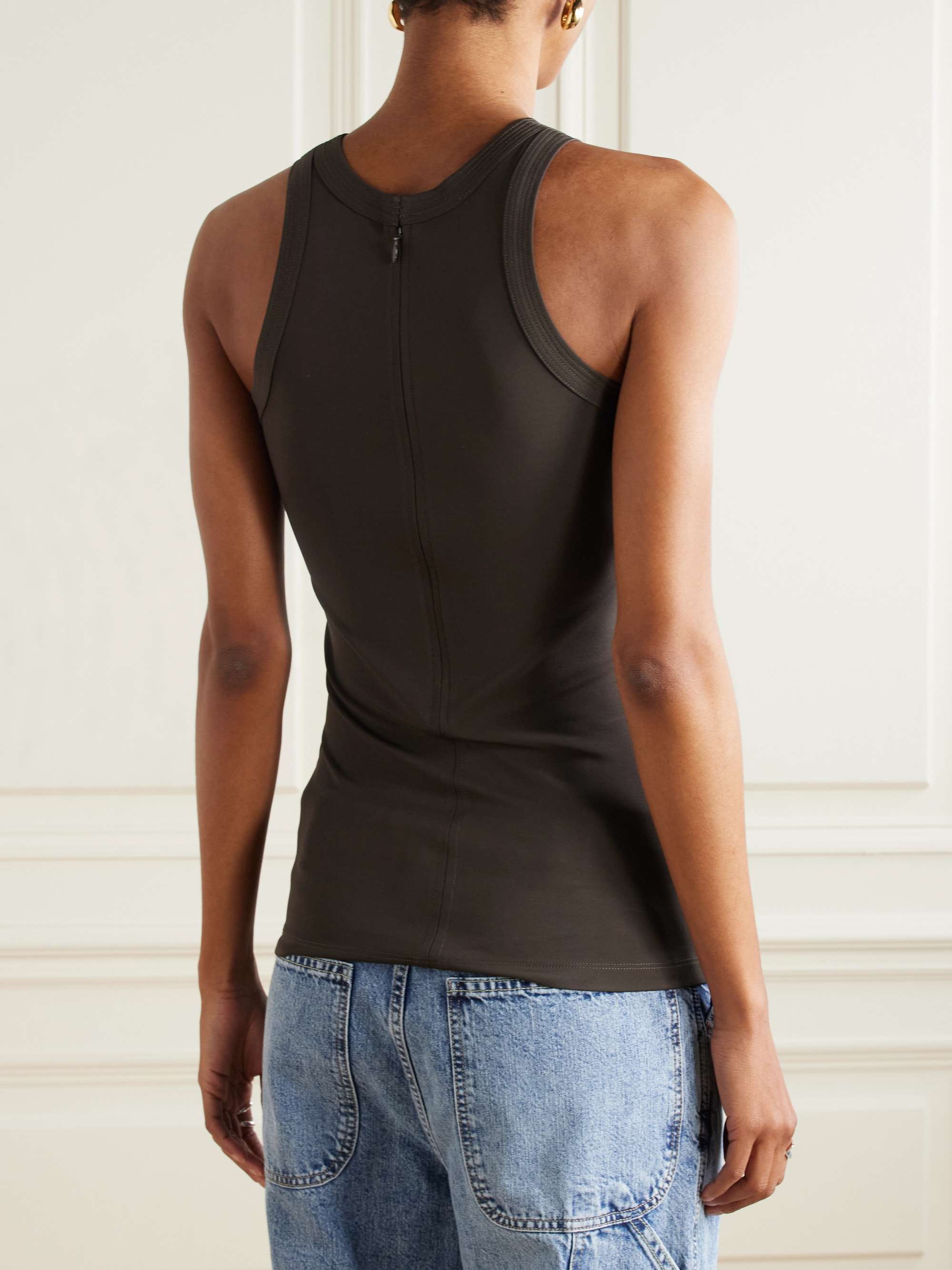Stretch-jersey tank view